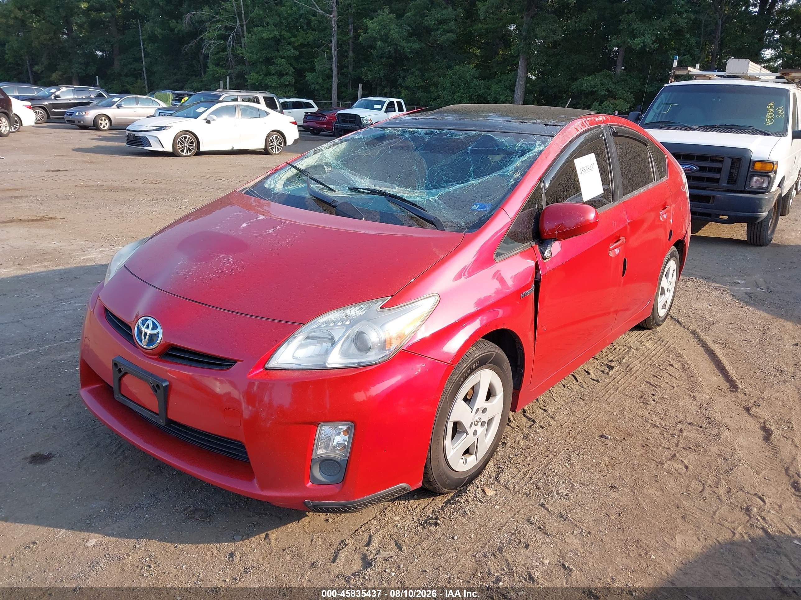 2011 Toyota Prius Three Red vin: JTDKN3DU8B5339300