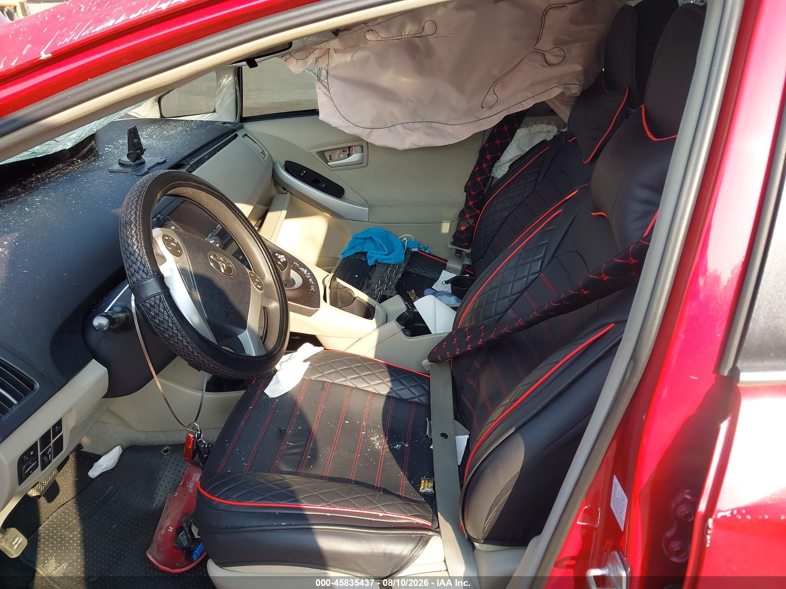 2011 Toyota Prius Three Red vin: JTDKN3DU8B5339300