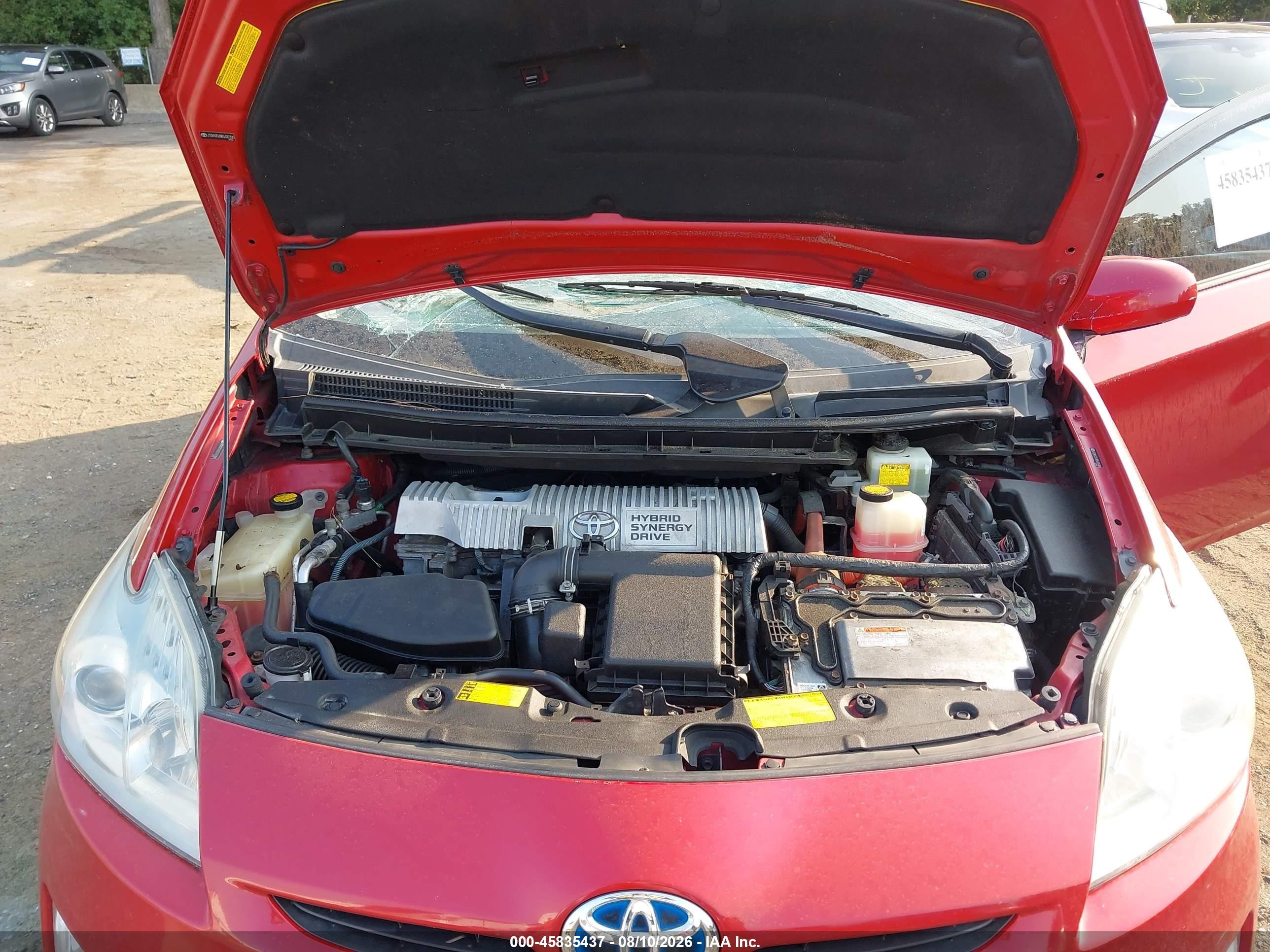 2011 Toyota Prius Three Red vin: JTDKN3DU8B5339300