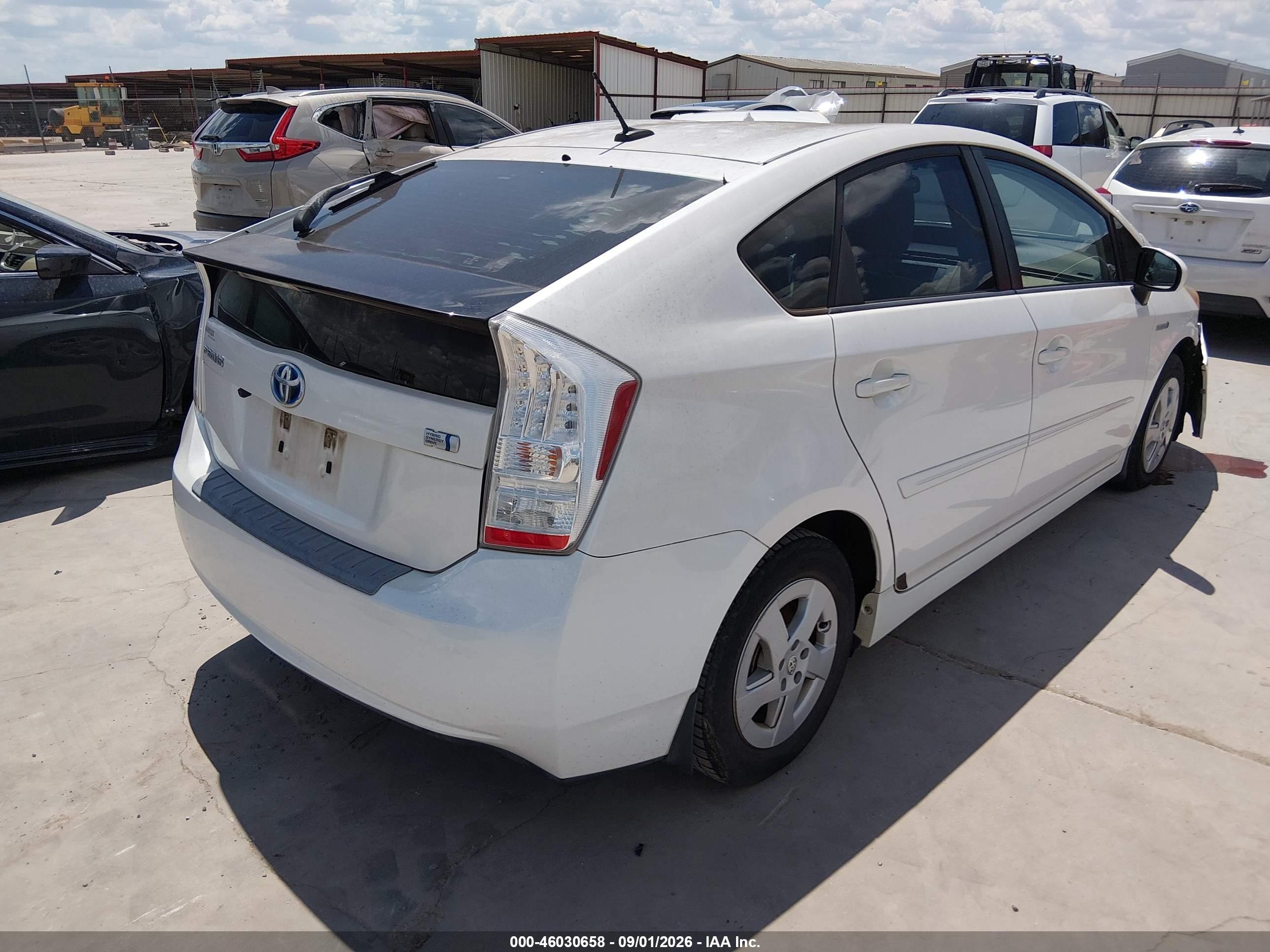 2011 Toyota Prius Two White vin: JTDKN3DU8B5348885