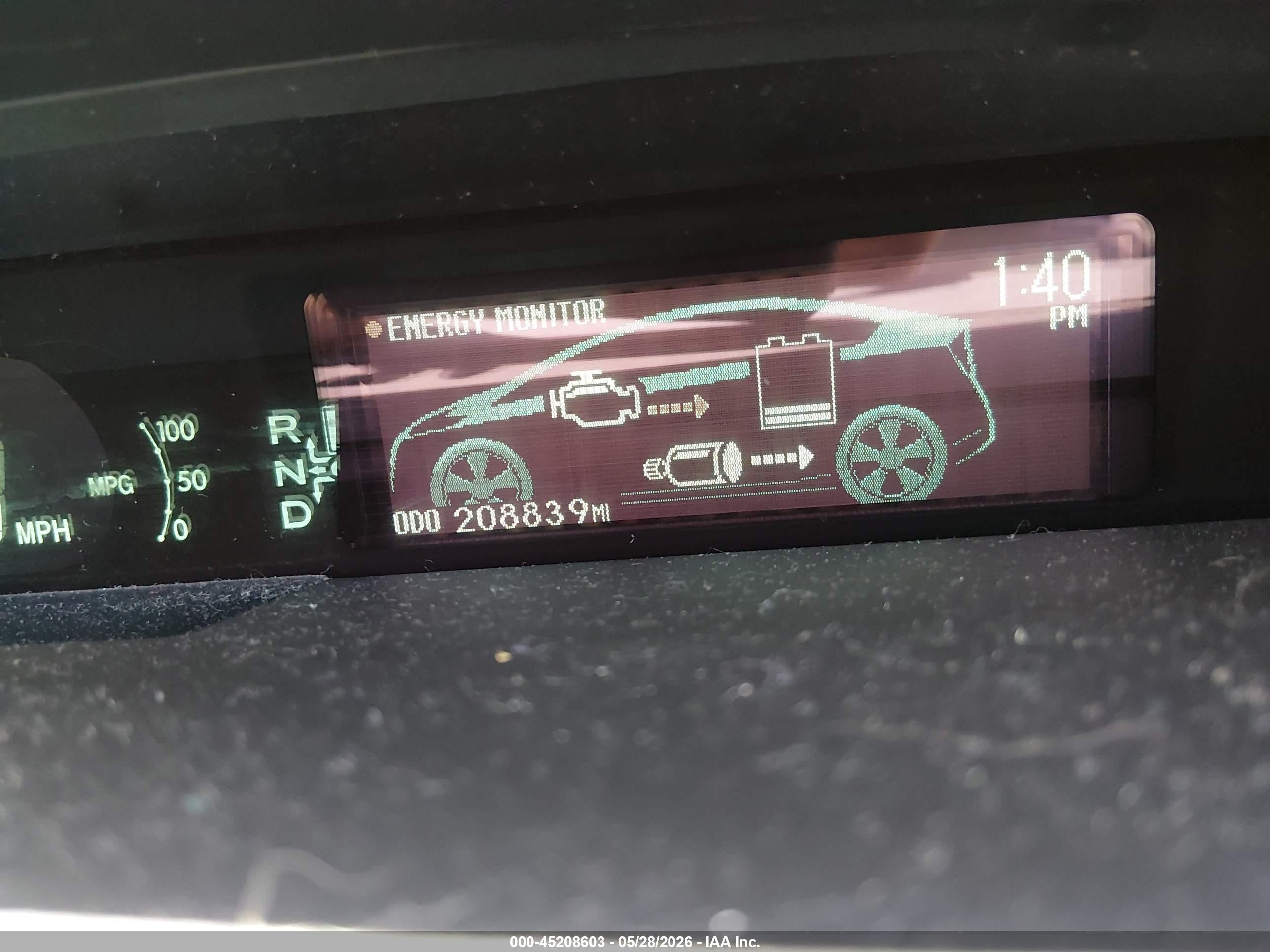 2011 Toyota Prius Two Black vin: JTDKN3DU8B5354508