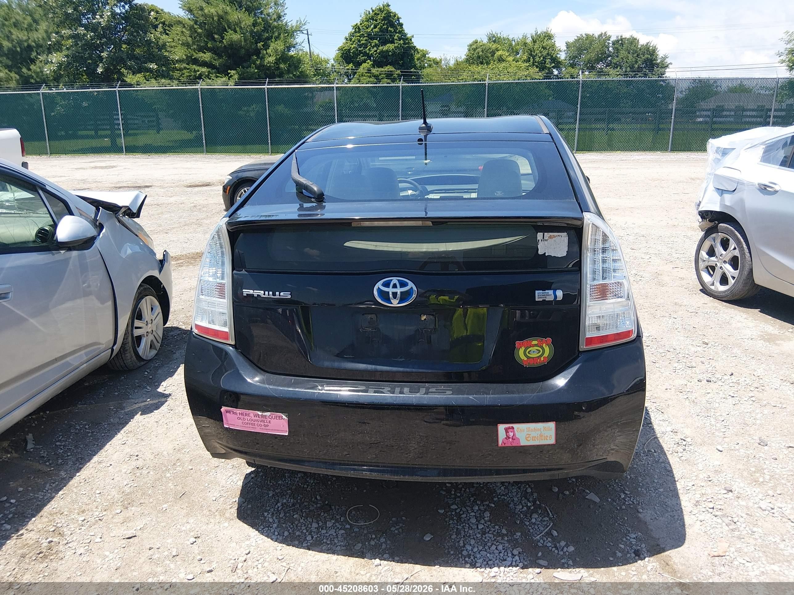 2011 Toyota Prius Two Black vin: JTDKN3DU8B5354508