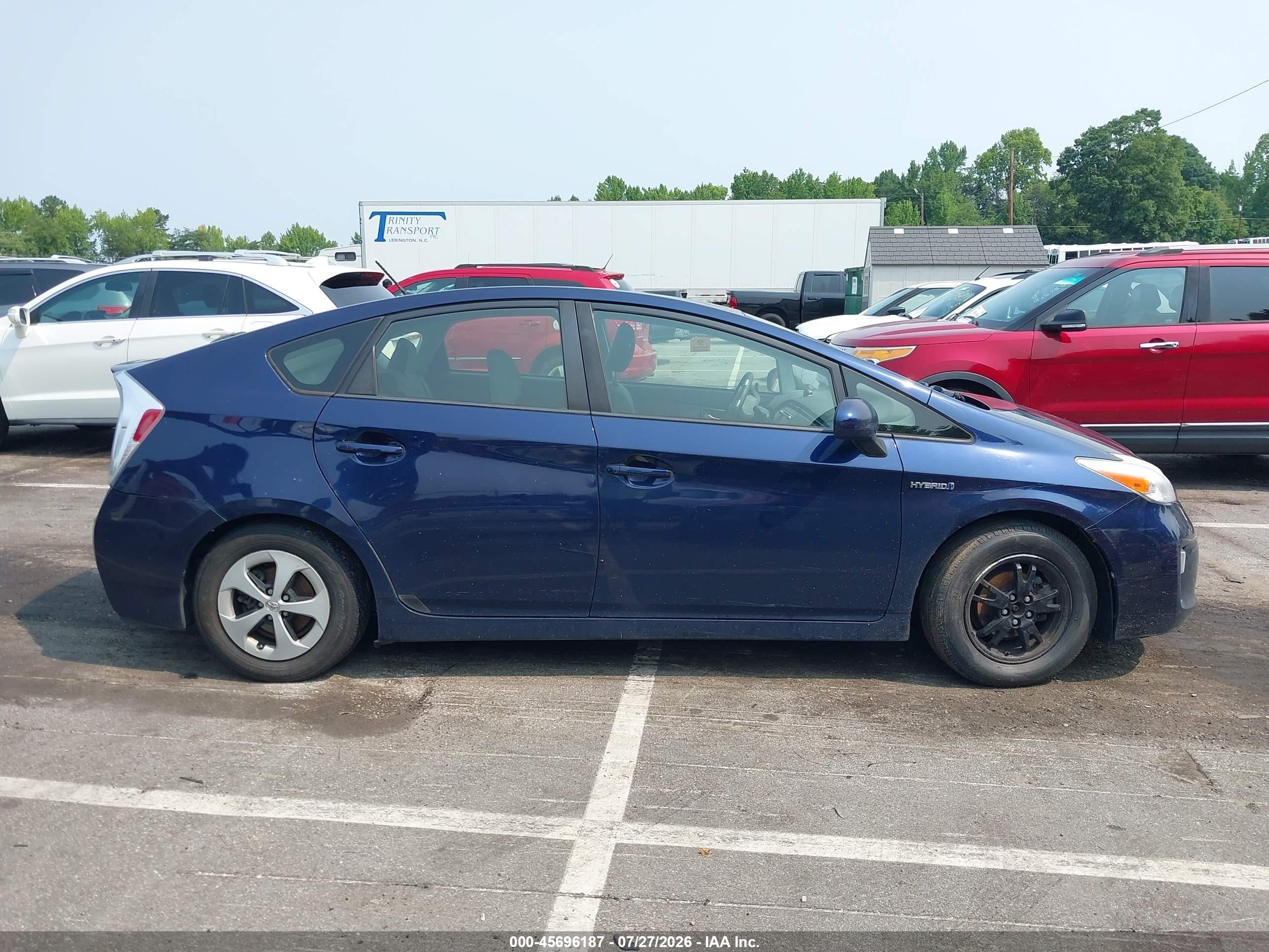2012 Toyota Prius Two Синий vin: JTDKN3DU8C0333656