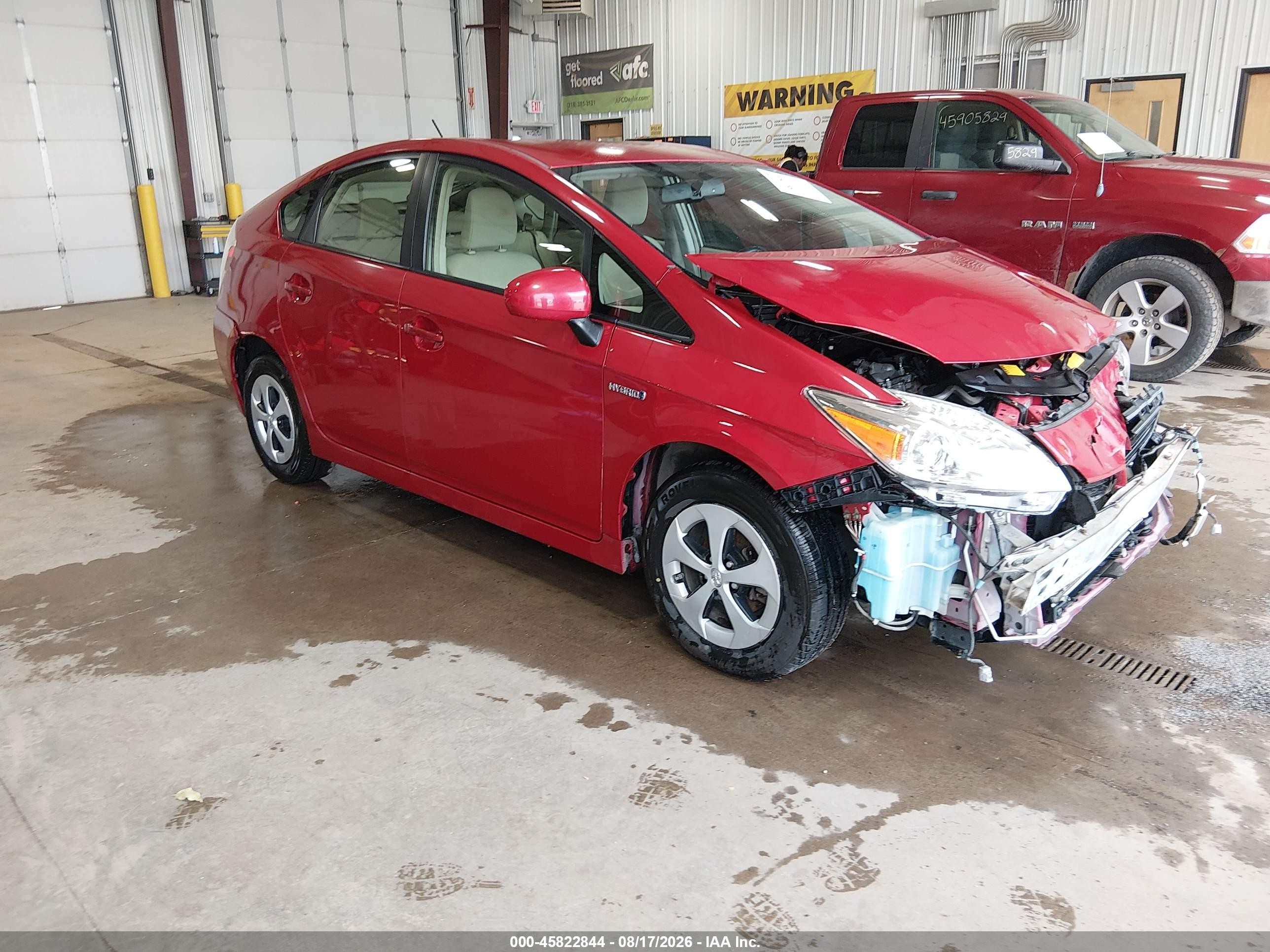 2012 Toyota Prius Two Red vin: JTDKN3DU8C0335049