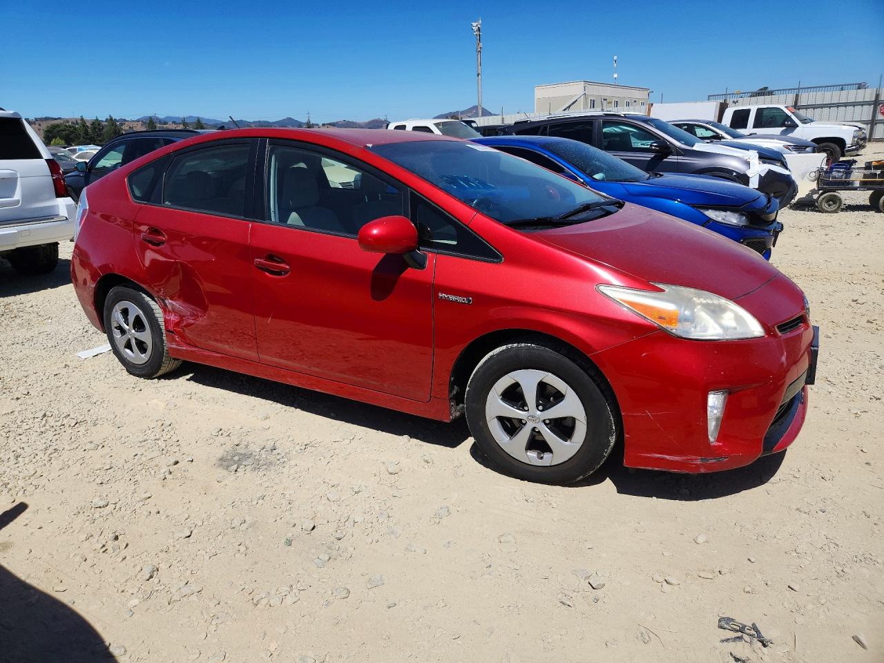 2012 Toyota Prius Three Red vin: JTDKN3DU8C1526318