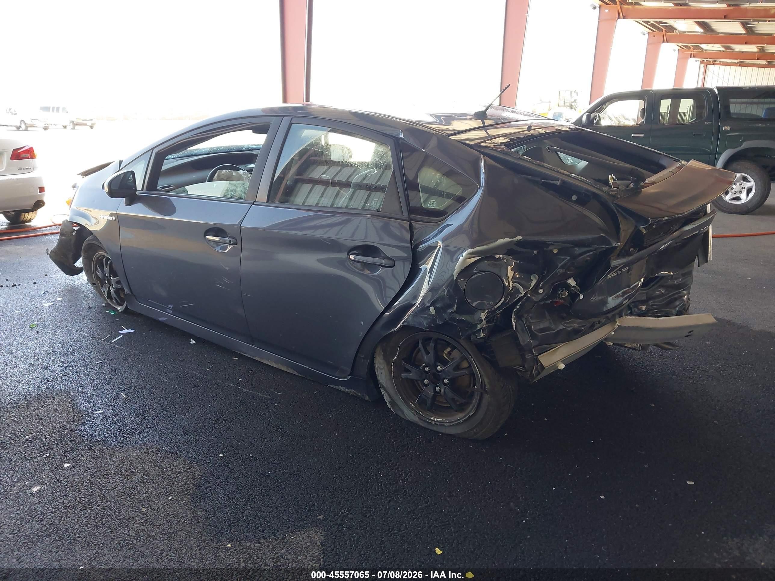 2012 Toyota Prius Two Gray vin: JTDKN3DU8C1551476