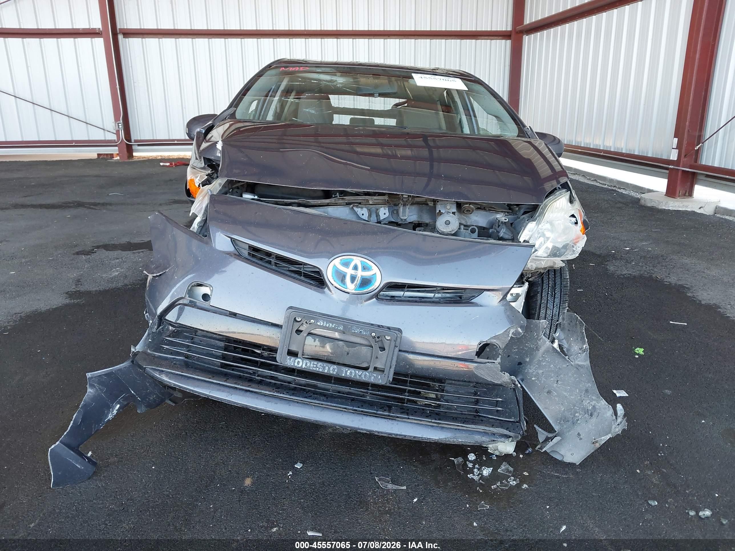 2012 Toyota Prius Two Gray vin: JTDKN3DU8C1551476