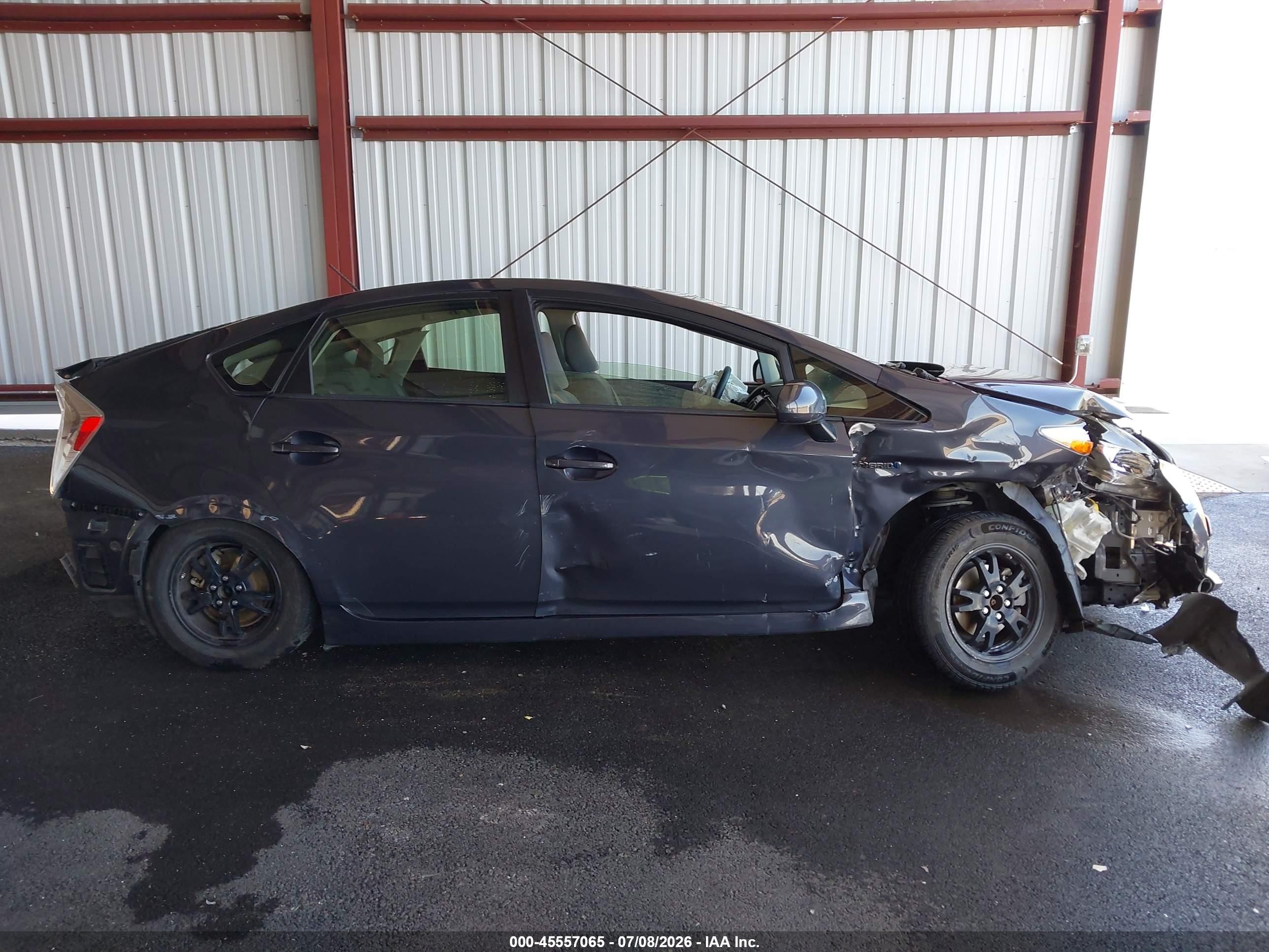 2012 Toyota Prius Two Gray vin: JTDKN3DU8C1551476