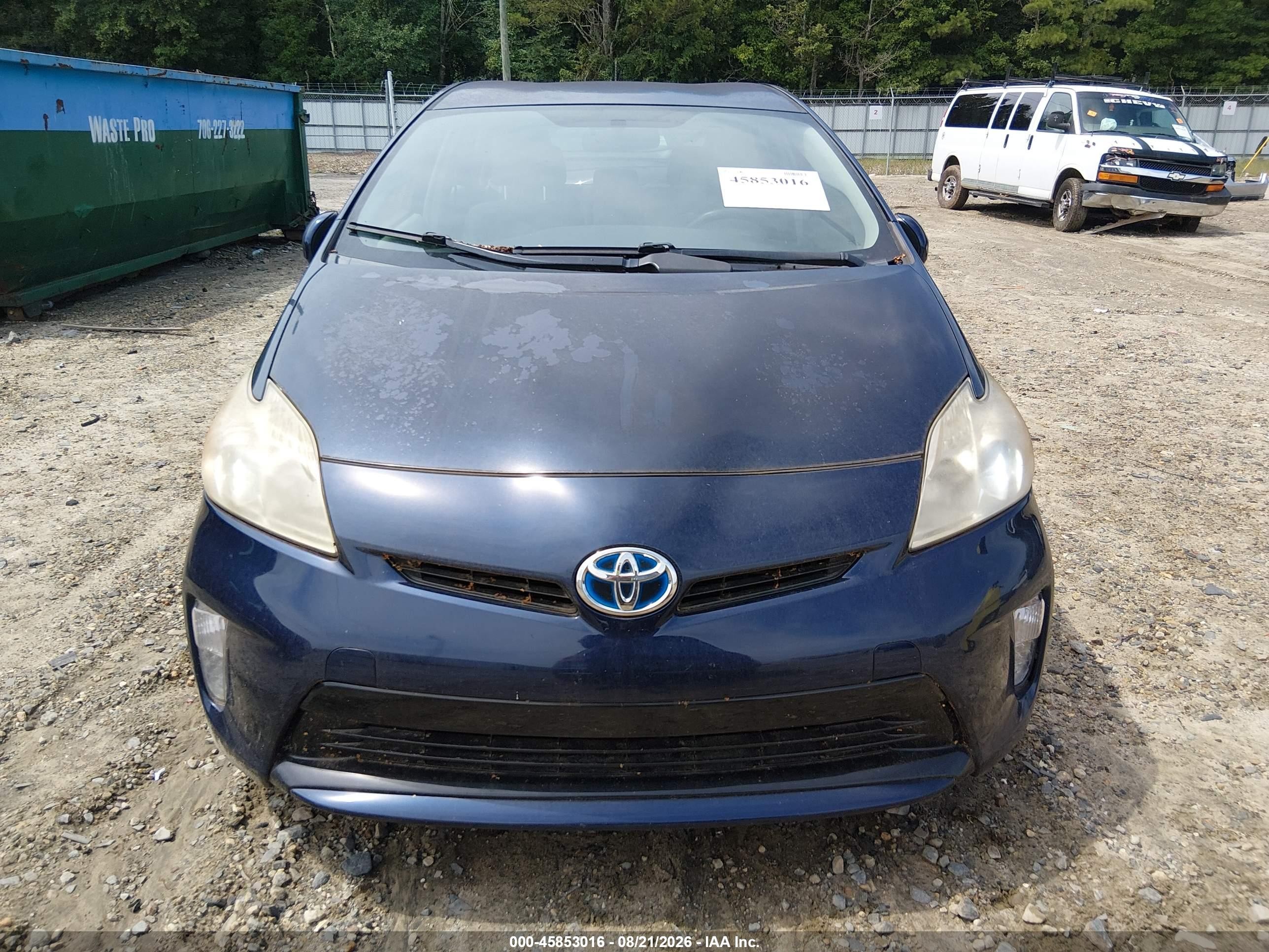 2012 Toyota Prius Three Blue vin: JTDKN3DU8C1606170