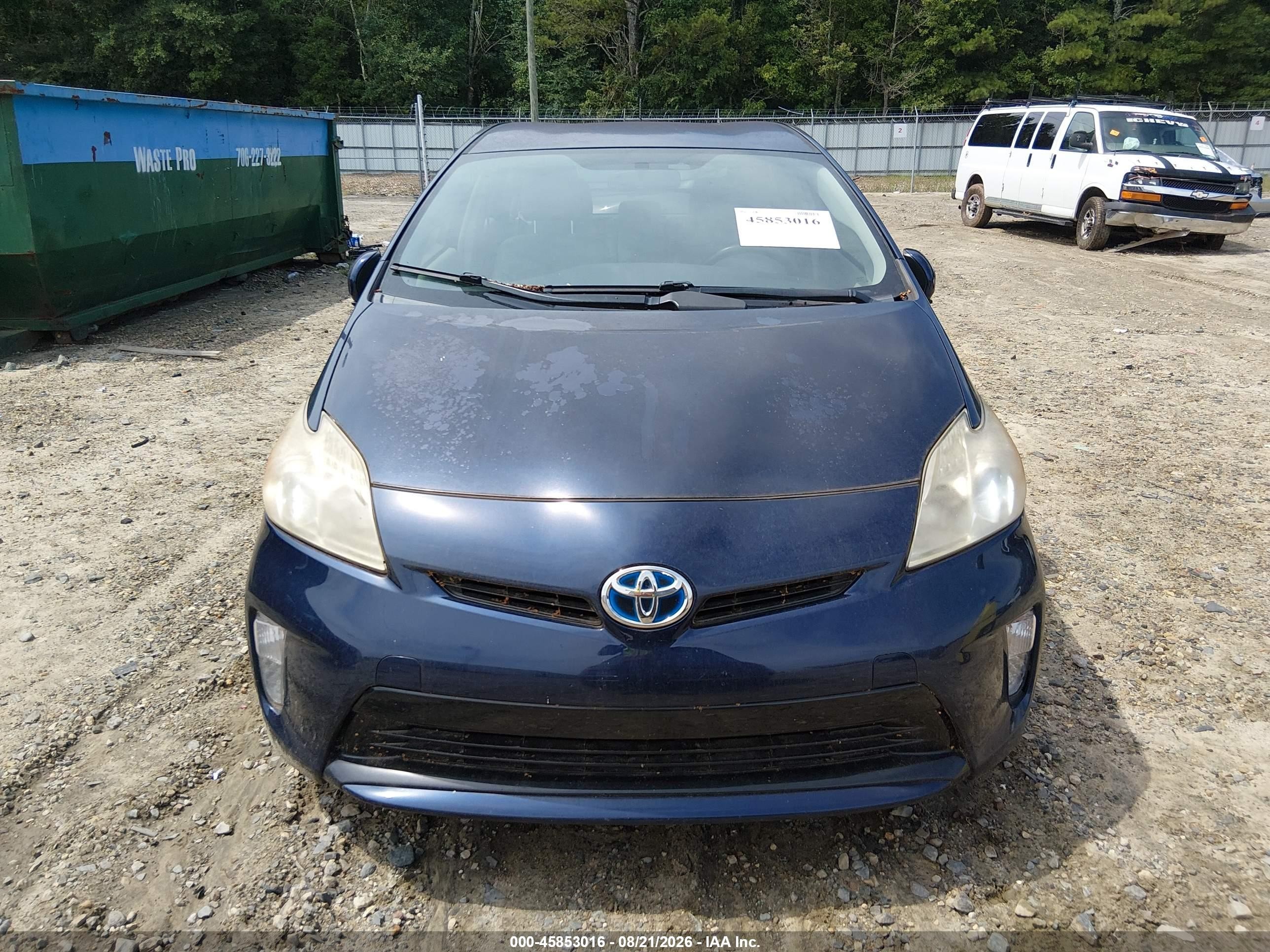 2012 Toyota Prius Three Blue vin: JTDKN3DU8C1606170