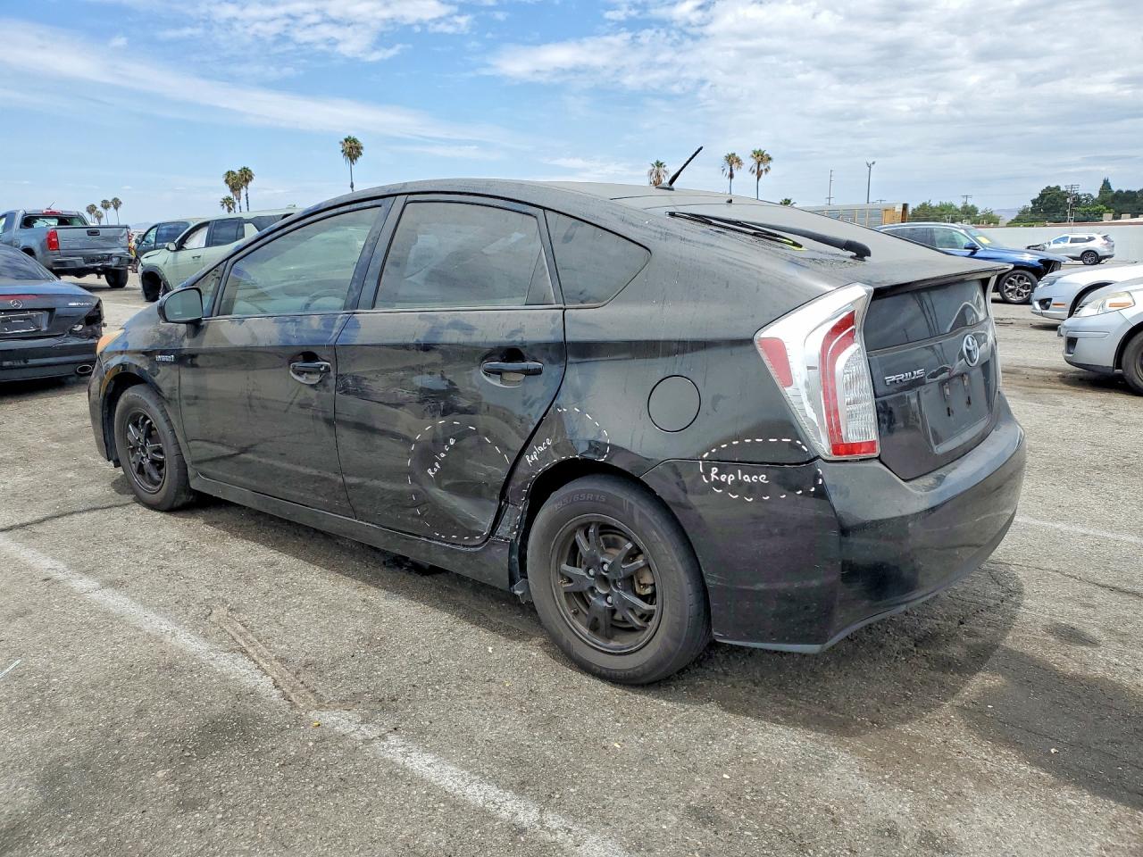 2012 Toyota Prius Two Black vin: JTDKN3DU8C5377742