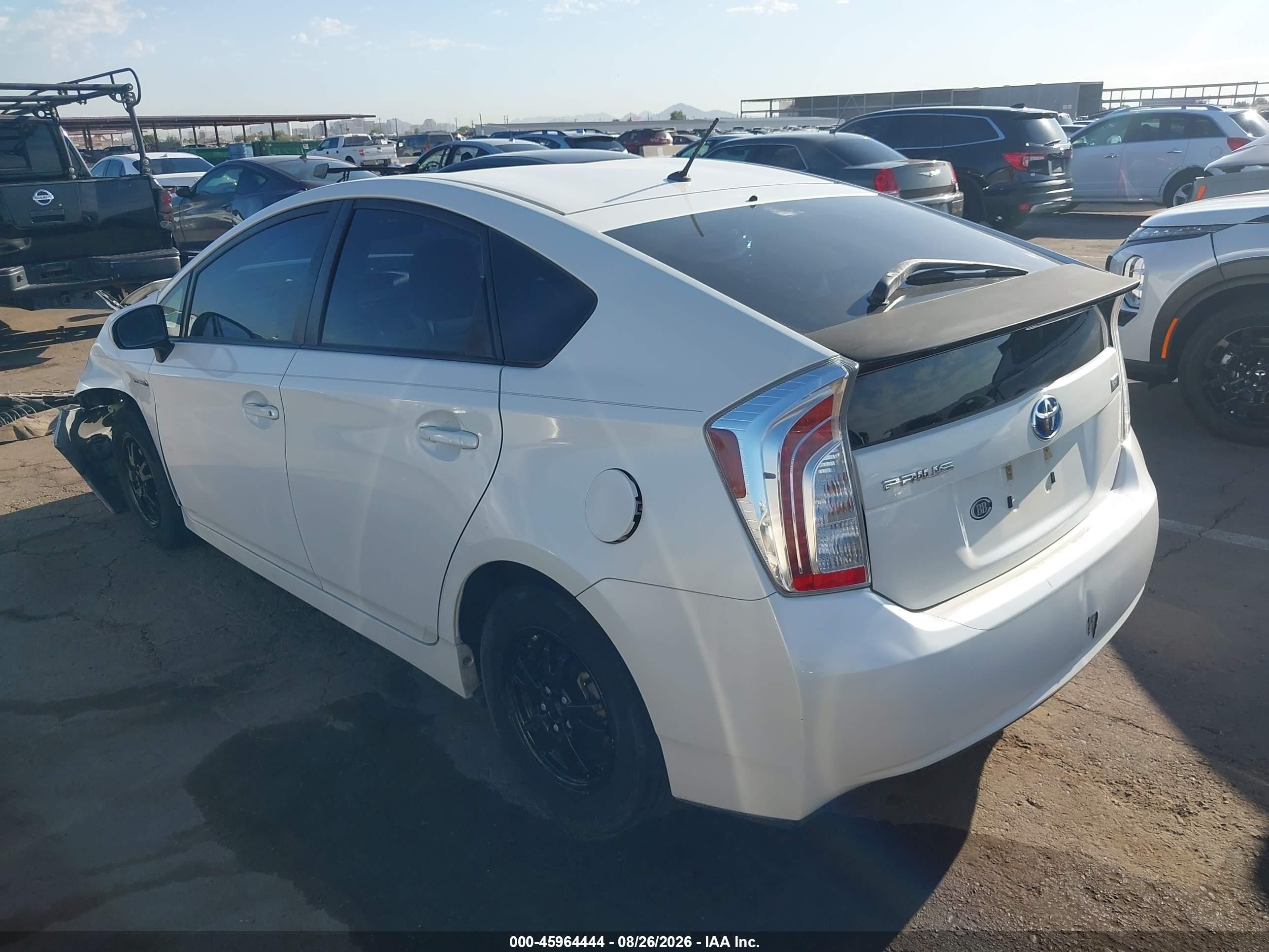 2012 Toyota Prius Two White vin: JTDKN3DU8C5383301