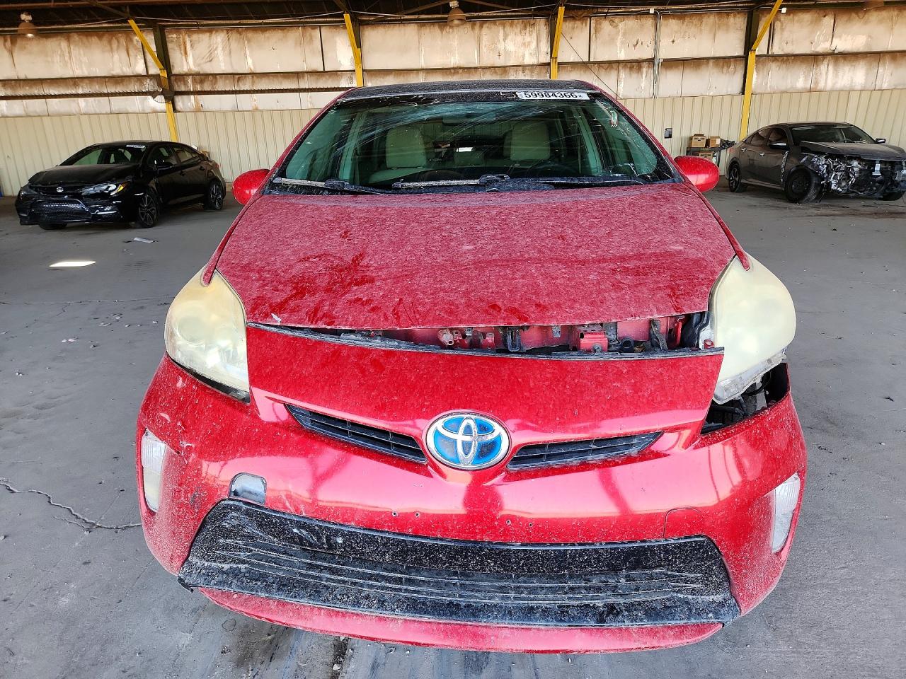 2012 Toyota Prius Three Burgundy vin: JTDKN3DU8C5387302