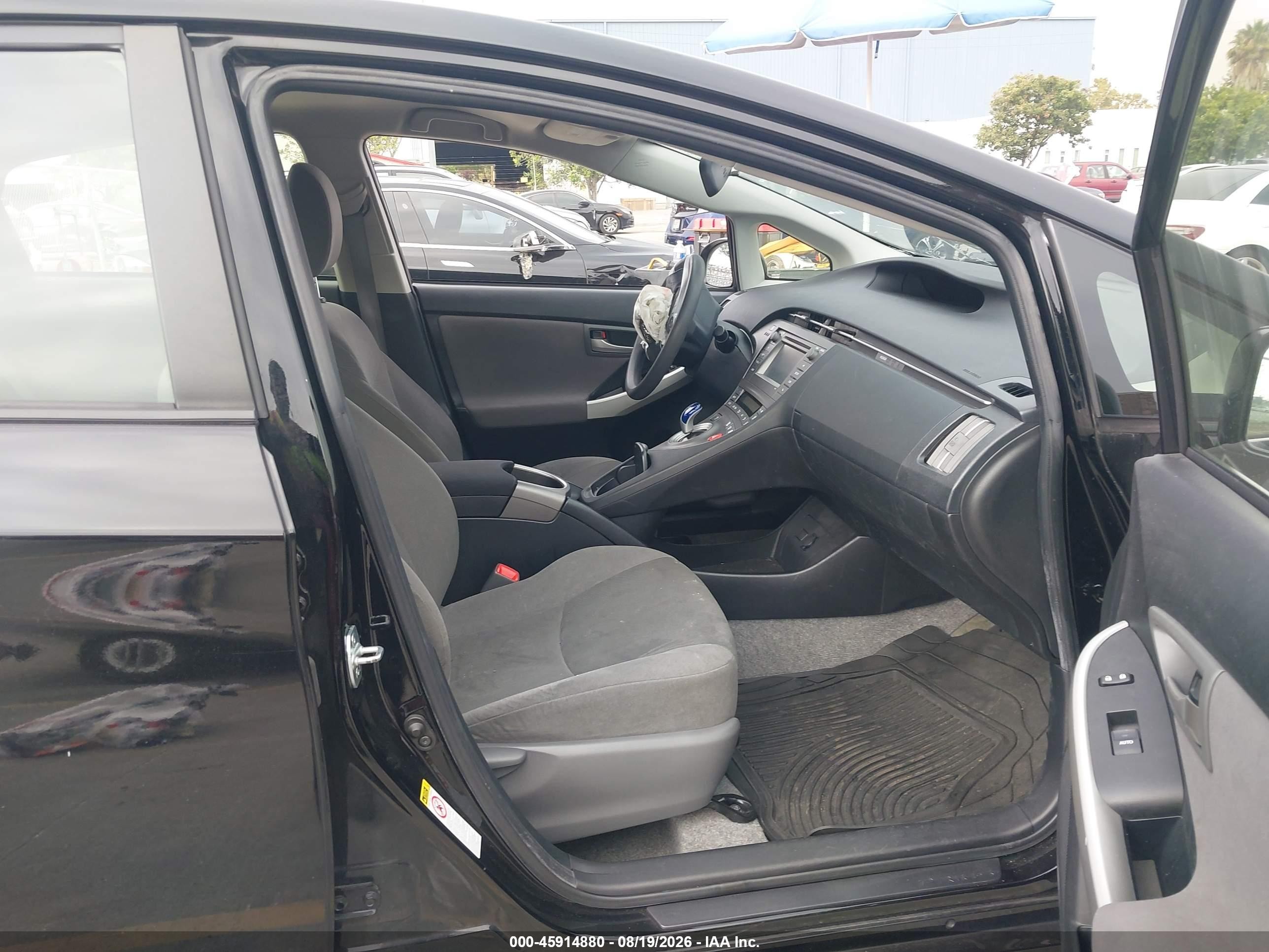 2012 Toyota Prius Two Black vin: JTDKN3DU8C5389714