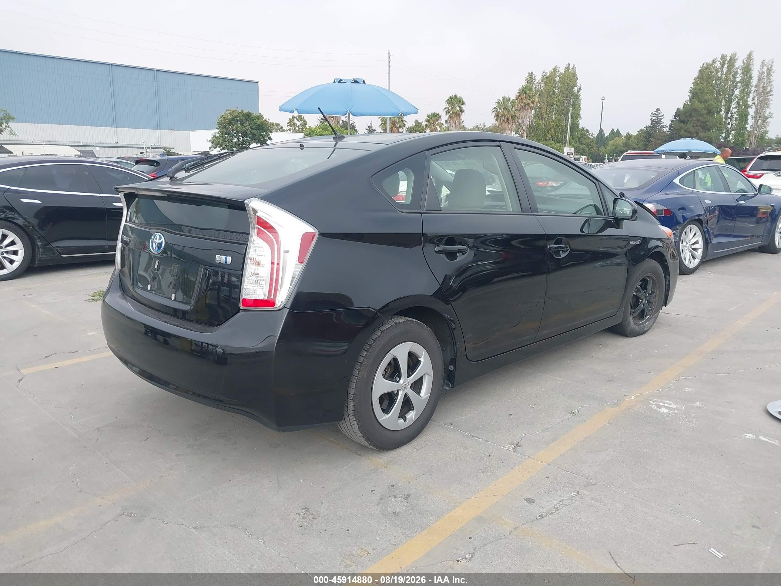 2012 Toyota Prius Two Black vin: JTDKN3DU8C5389714