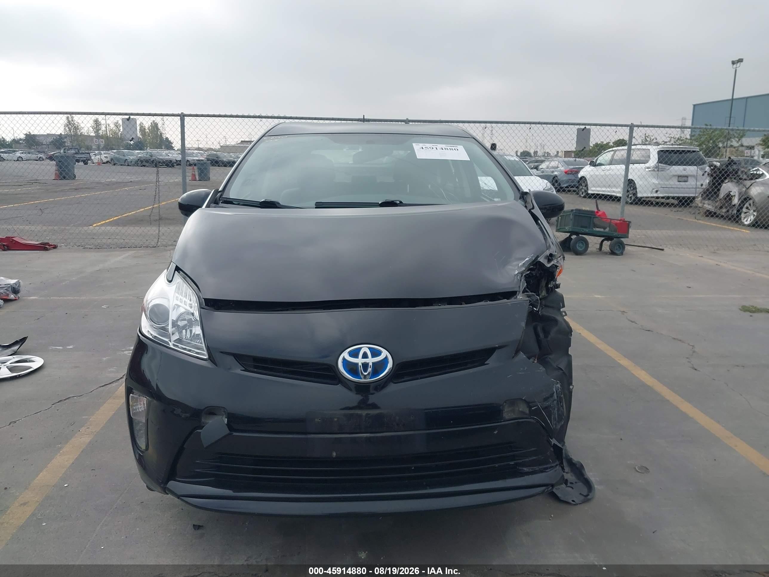 2012 Toyota Prius Two Black vin: JTDKN3DU8C5389714