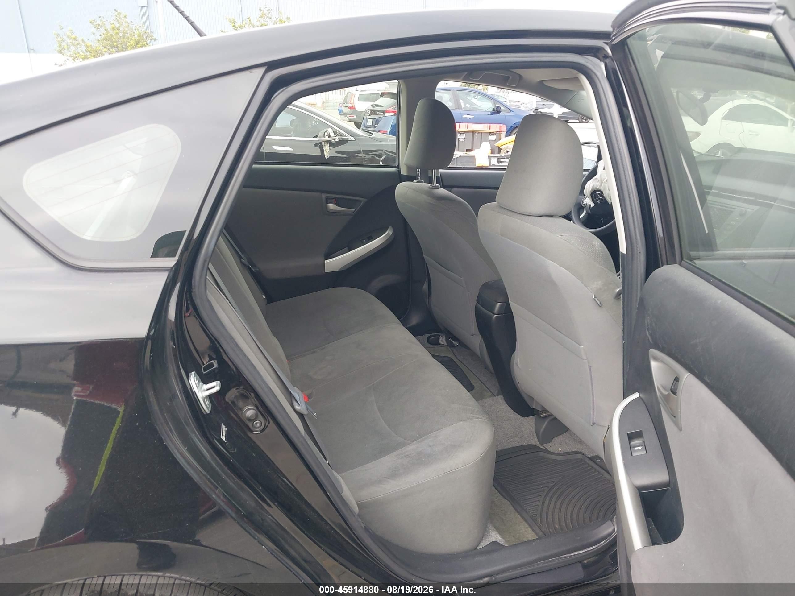 2012 Toyota Prius Two Black vin: JTDKN3DU8C5389714
