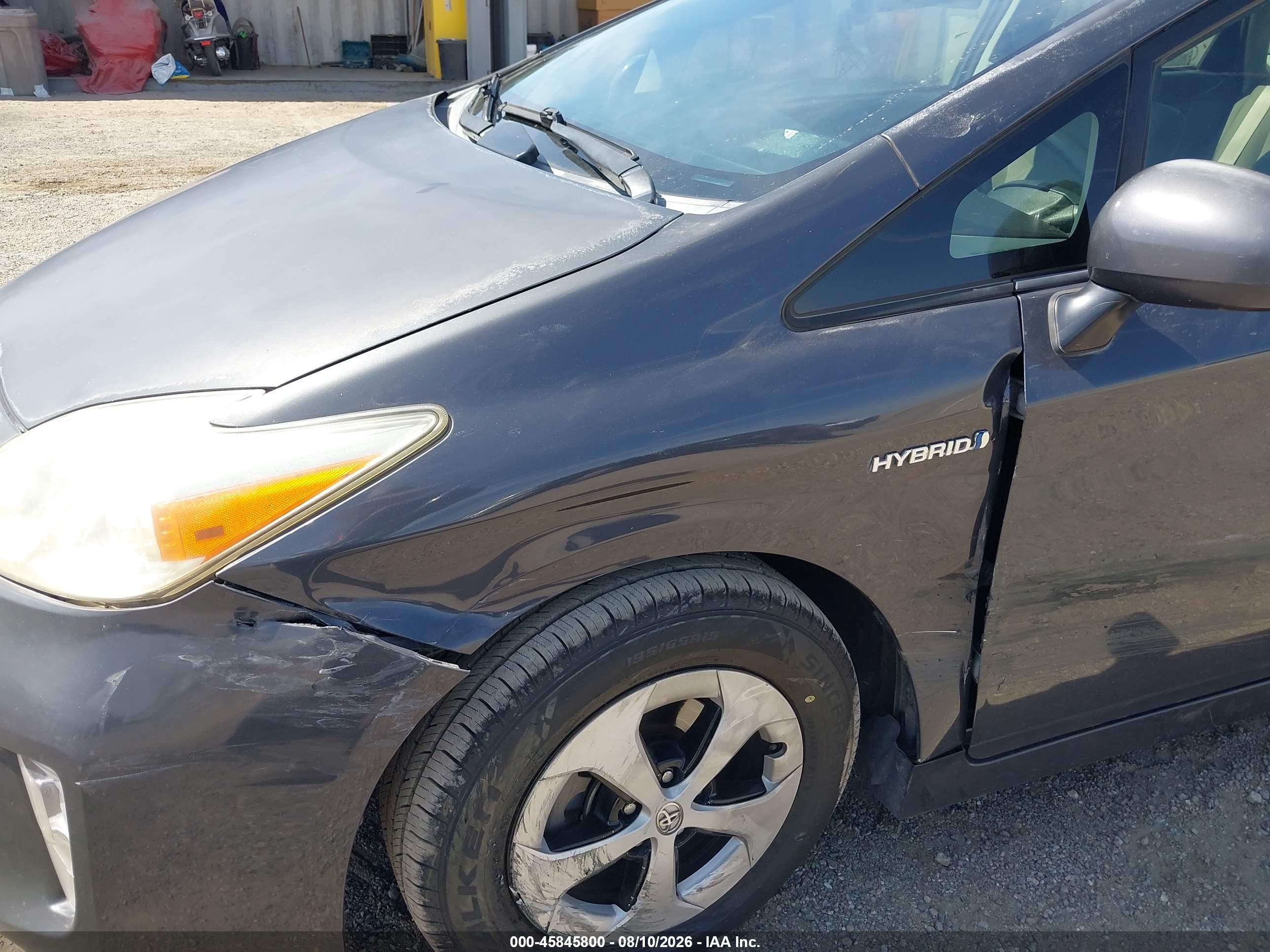 2012 Toyota Prius Two Серый vin: JTDKN3DU8C5520835