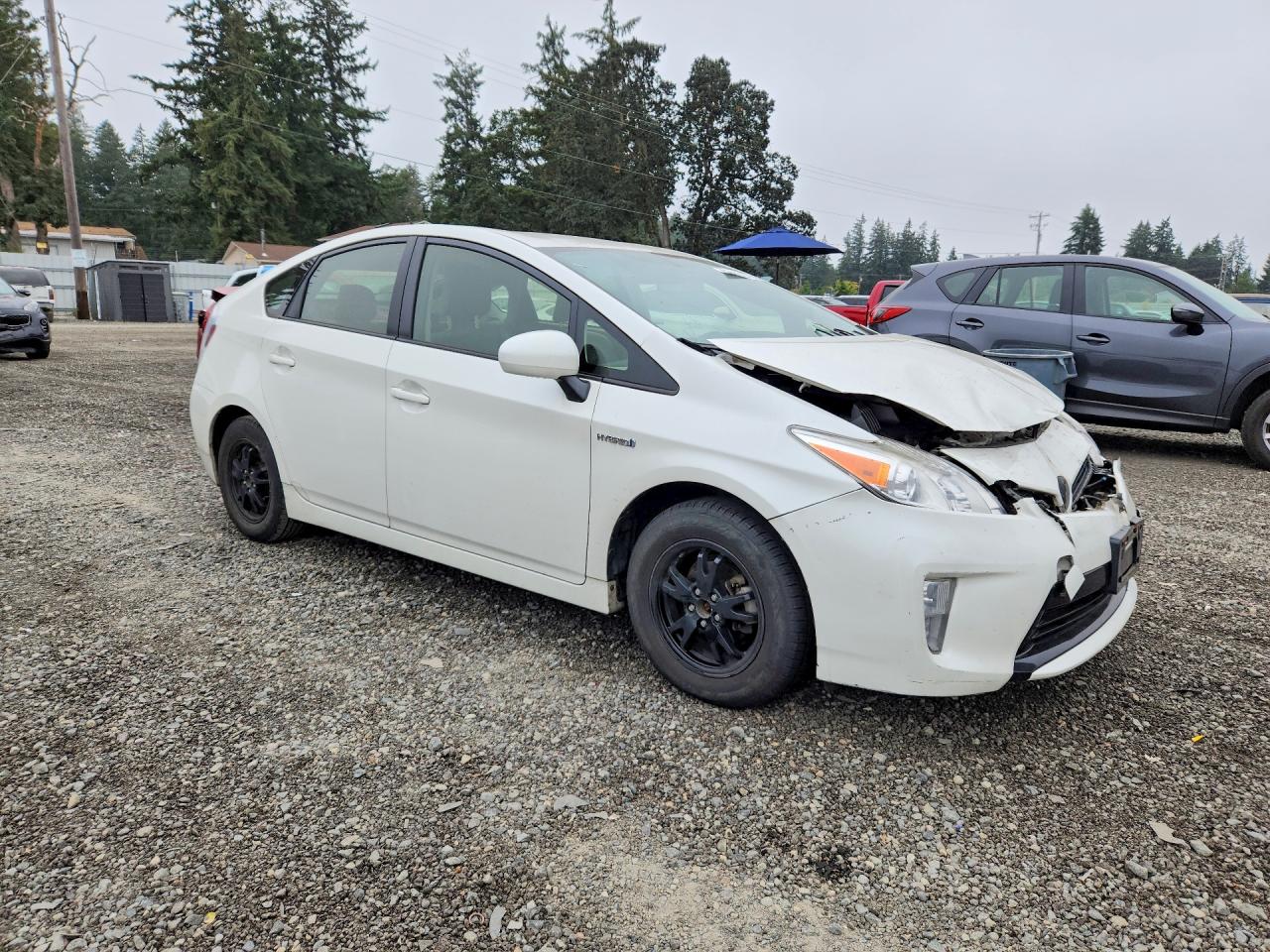 2012 Toyota Prius Three White vin: JTDKN3DU8C5524786