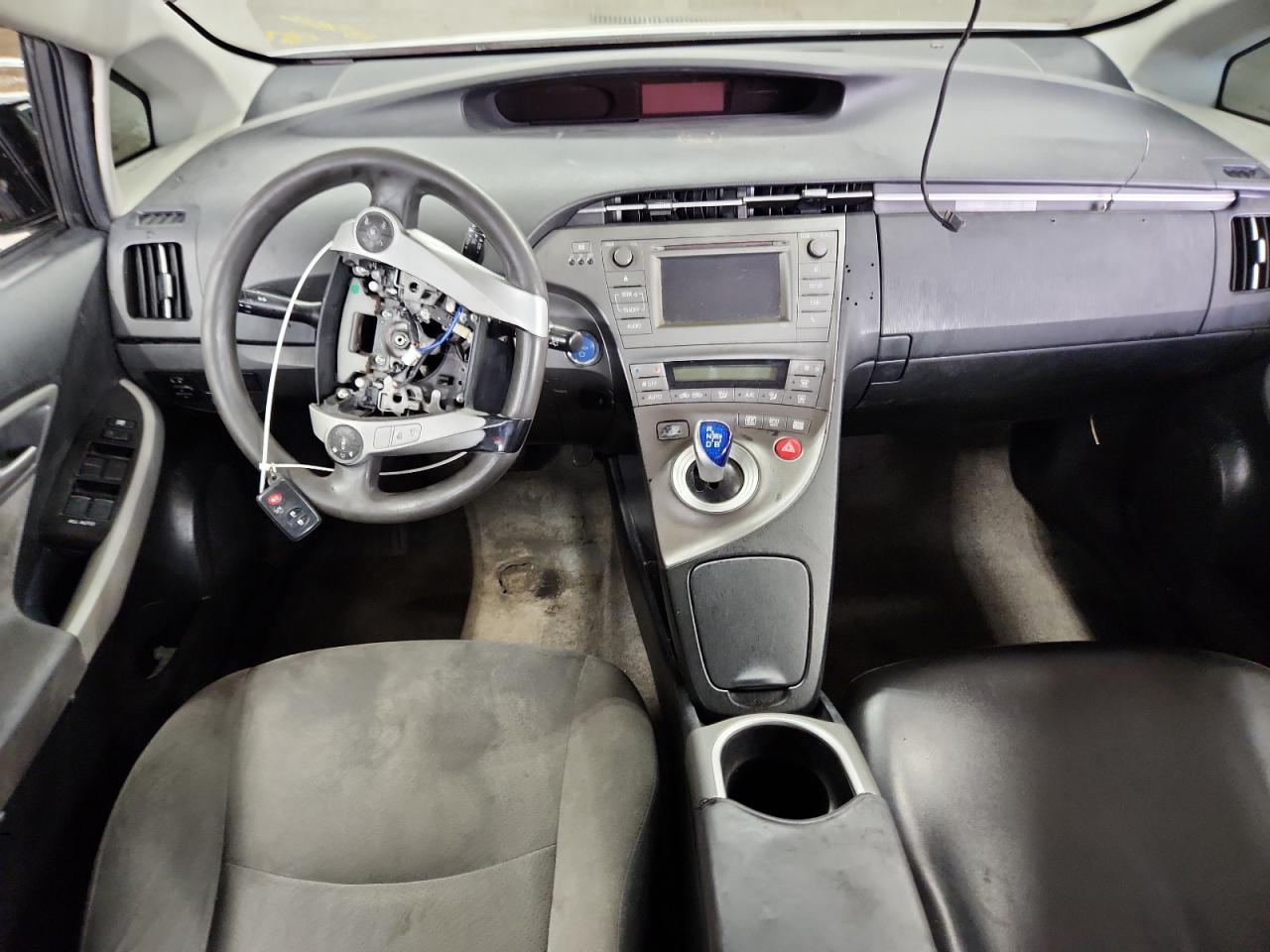2013 Toyota Prius Two White vin: JTDKN3DU8D0337109 Damage: Airbag - Front Left, Missing, Replacement Required