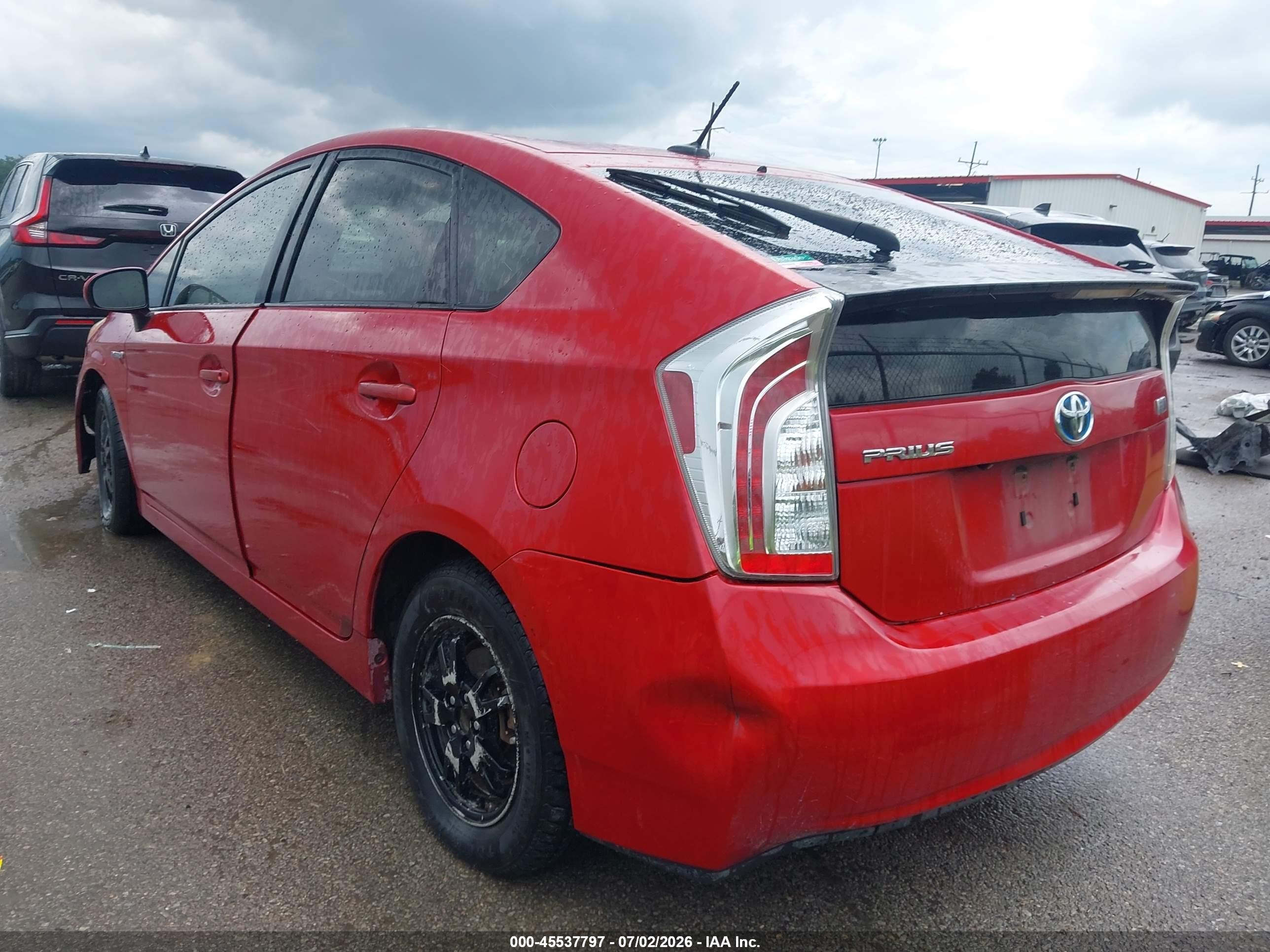 2013 Toyota Prius Three Red vin: JTDKN3DU8D0337322