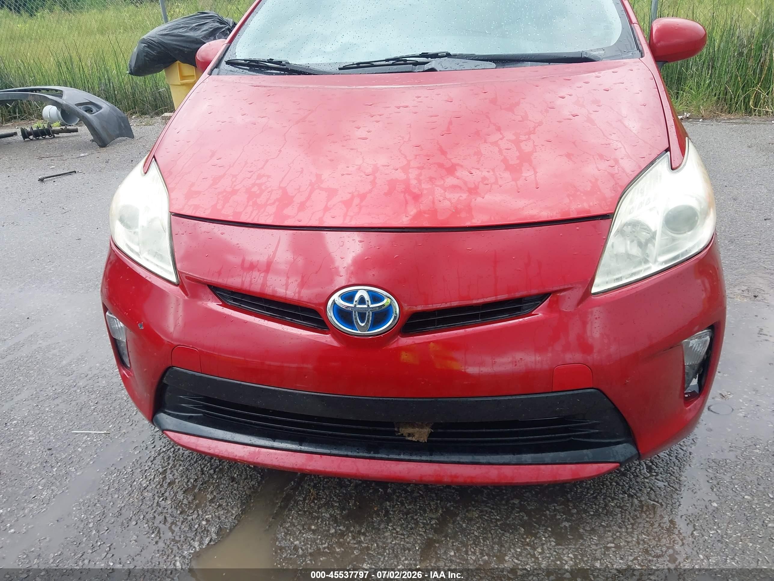 2013 Toyota Prius Three Red vin: JTDKN3DU8D0337322