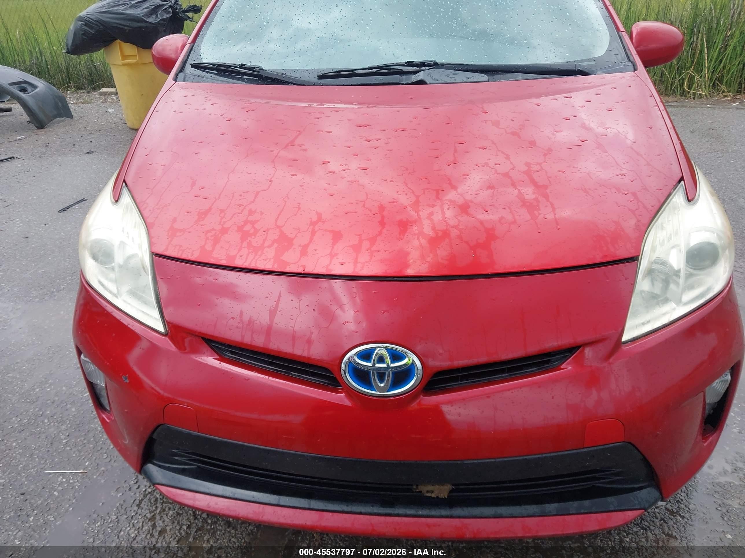 2013 Toyota Prius Three Red vin: JTDKN3DU8D0337322