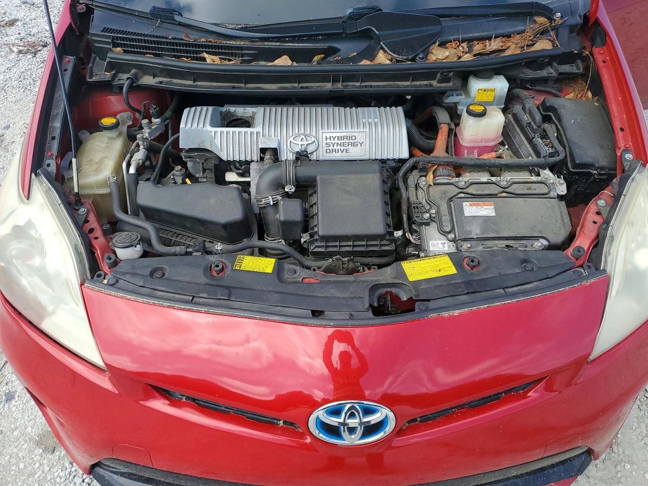 2013 Toyota Prius Two Red vin: JTDKN3DU8D0342455