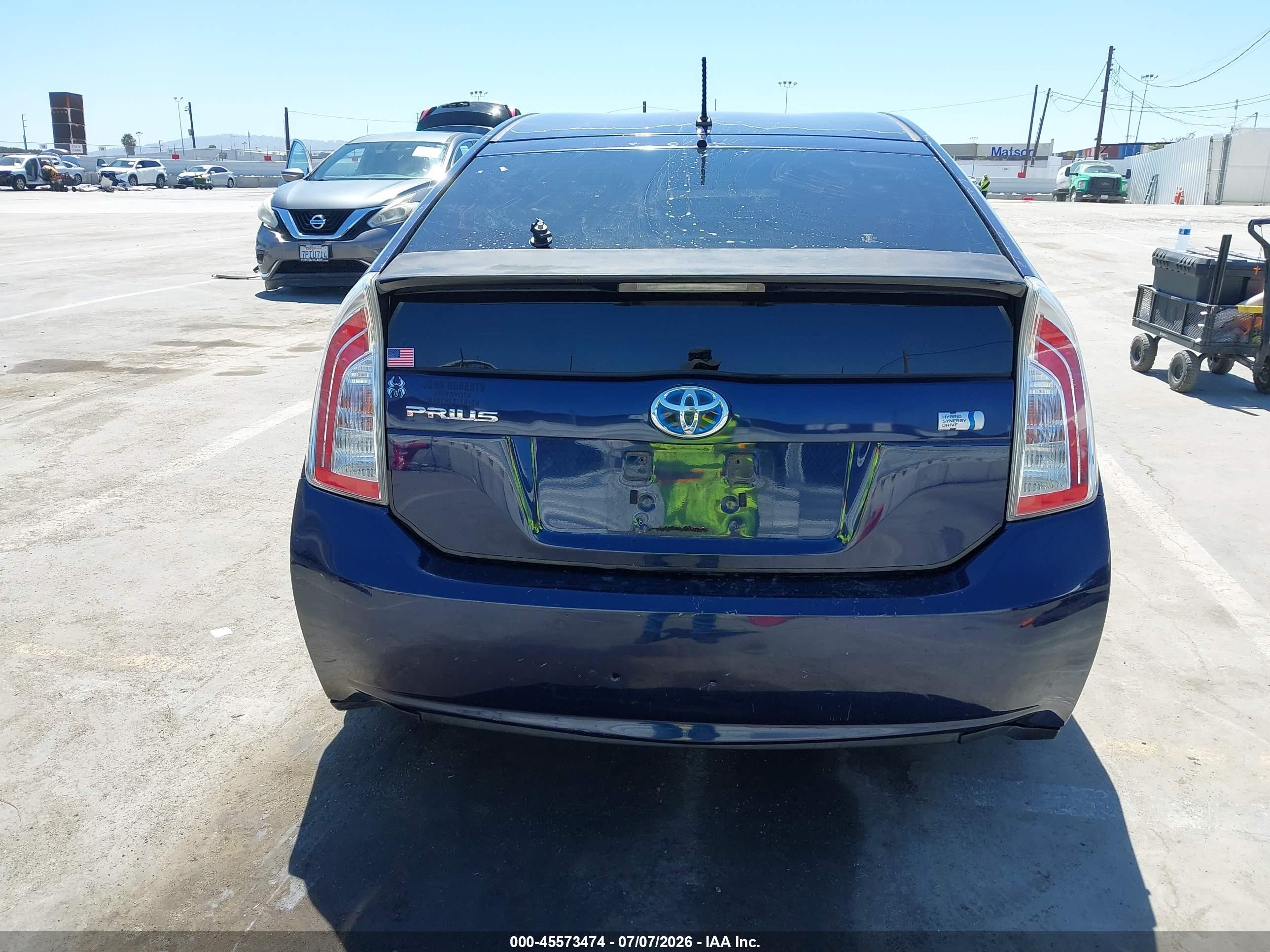 2013 Toyota Prius Two Blue vin: JTDKN3DU8D0343945