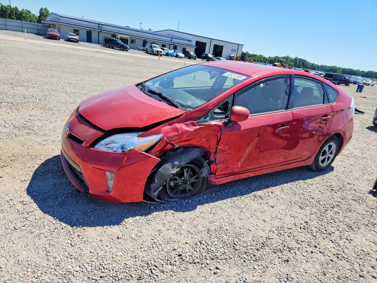 2013 Toyota Prius Two Бордовый vin: JTDKN3DU8D0348997