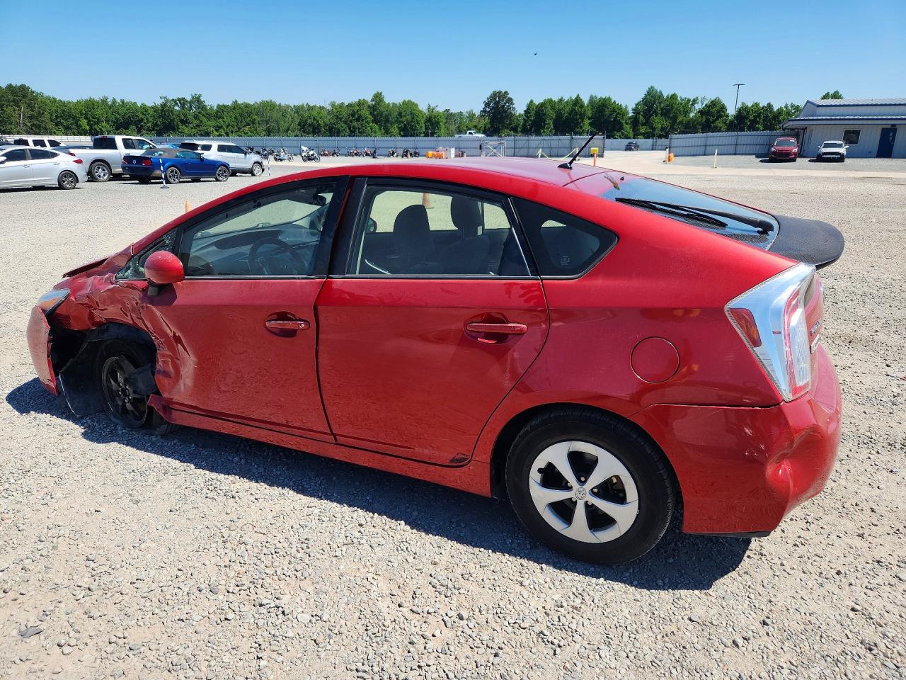 2013 Toyota Prius Two Burgundy vin: JTDKN3DU8D0348997