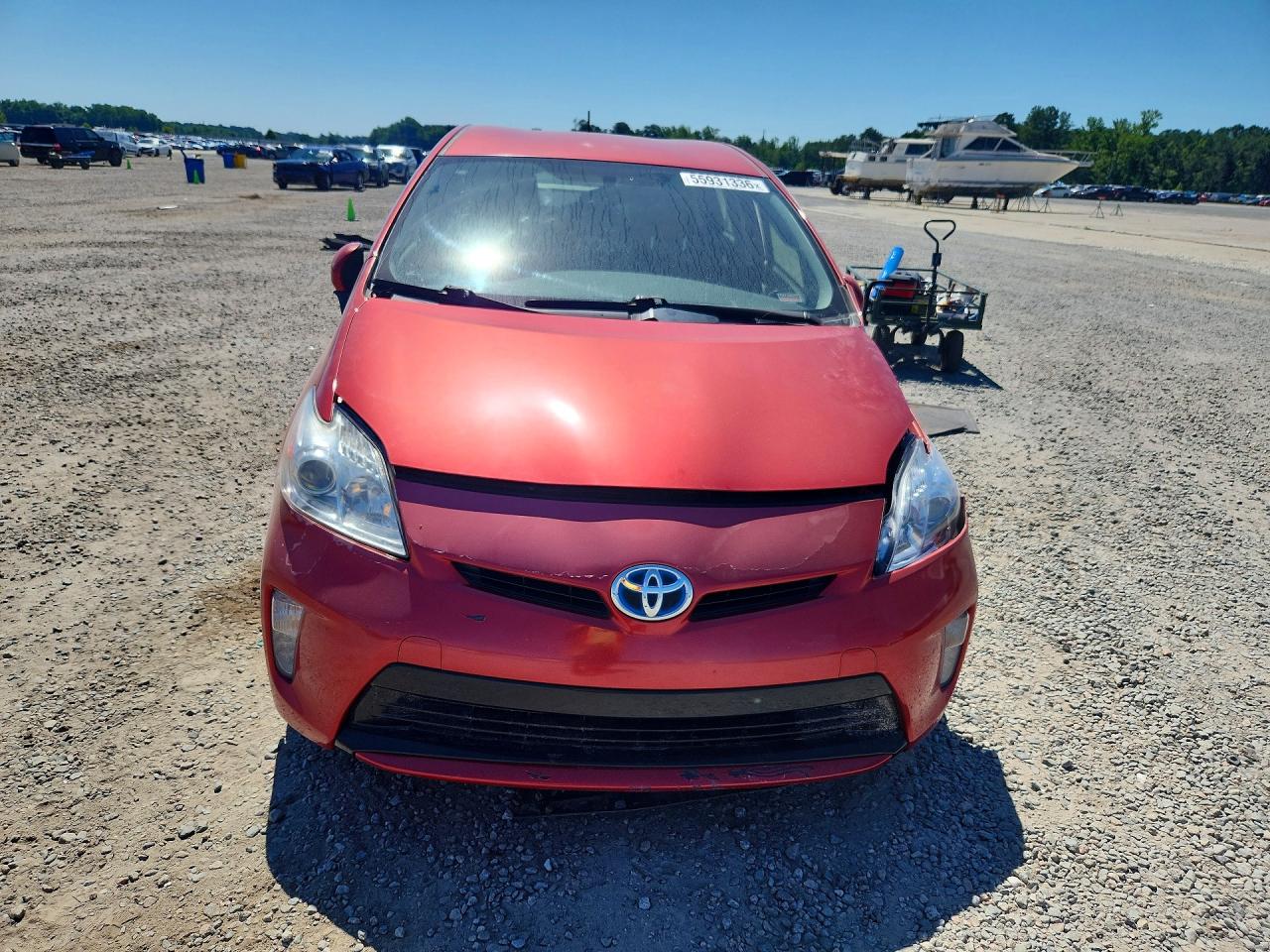 2013 Toyota Prius Two Burgundy vin: JTDKN3DU8D0348997