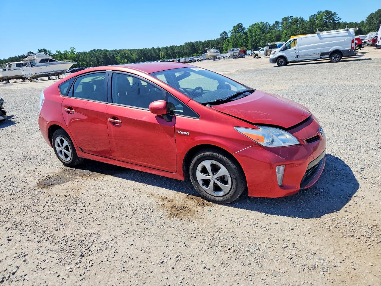 2013 Toyota Prius Two Burgundy vin: JTDKN3DU8D0348997