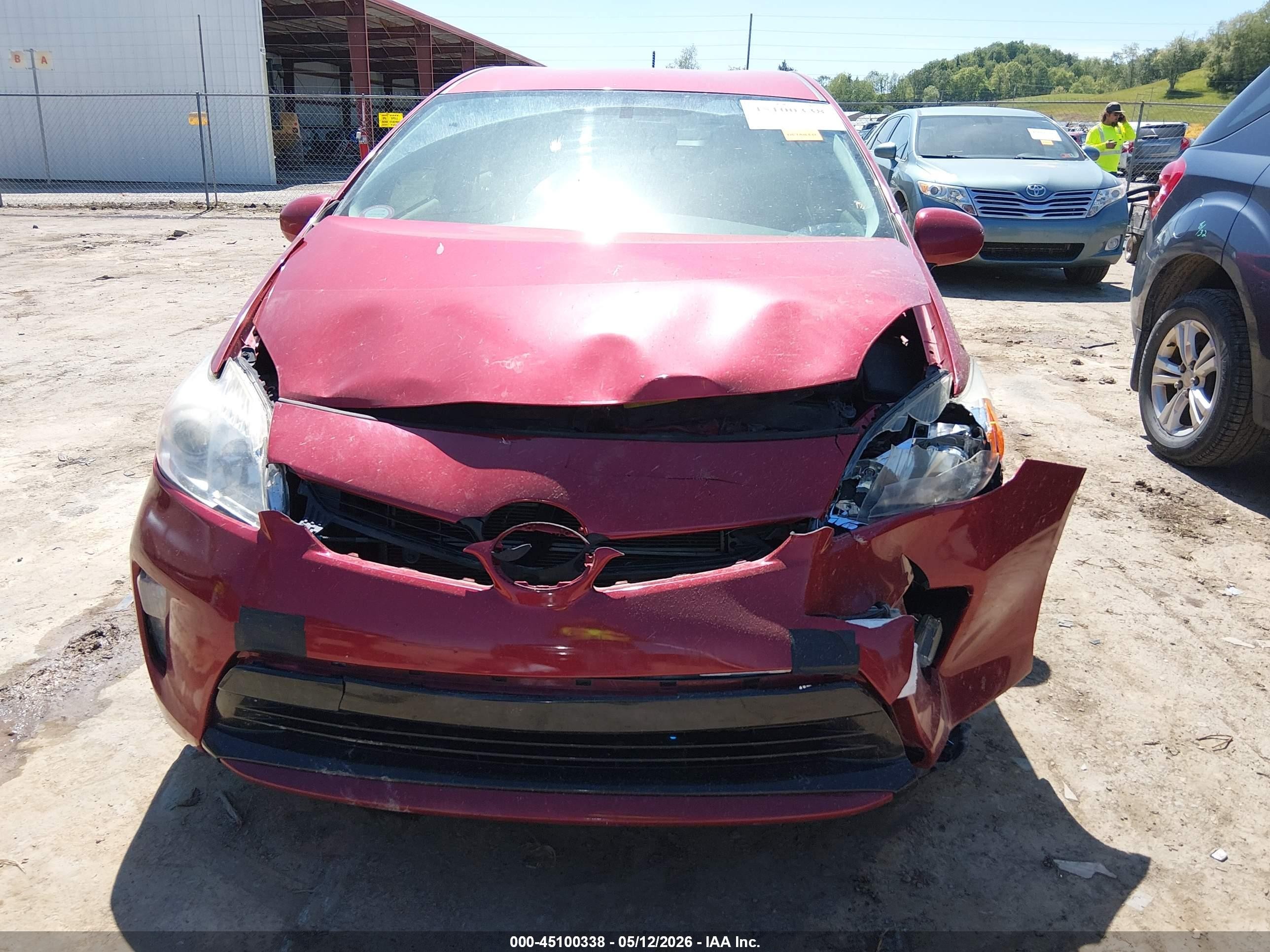 2013 Toyota Prius Four Red vin: JTDKN3DU8D1621981
