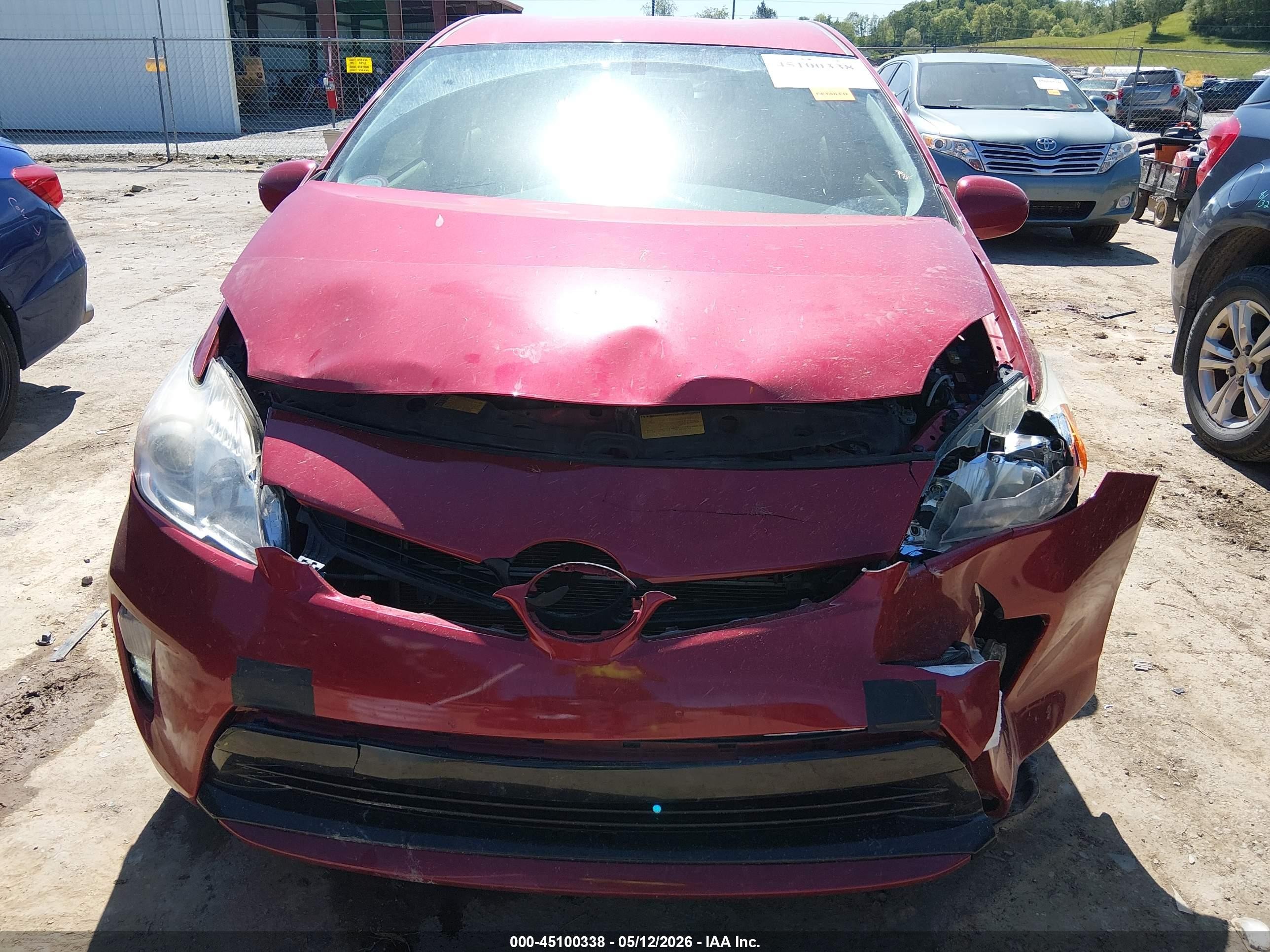 2013 Toyota Prius Four Red vin: JTDKN3DU8D1621981