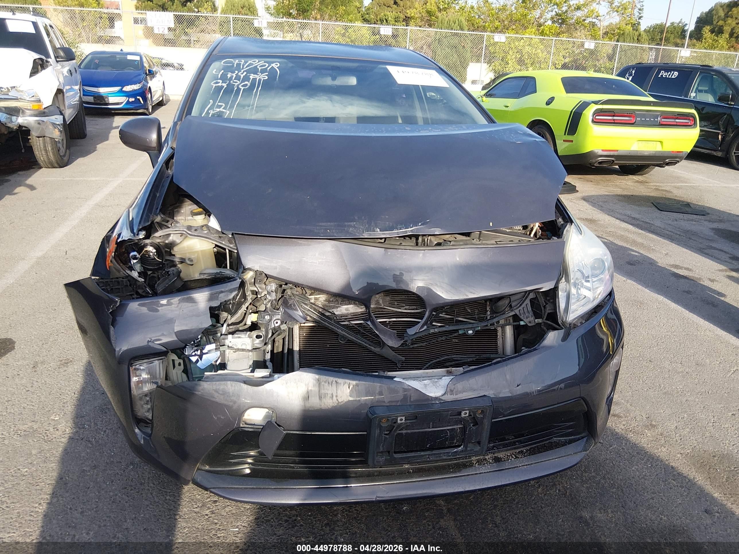 2013 Toyota Prius Three Gray vin: JTDKN3DU8D5550290