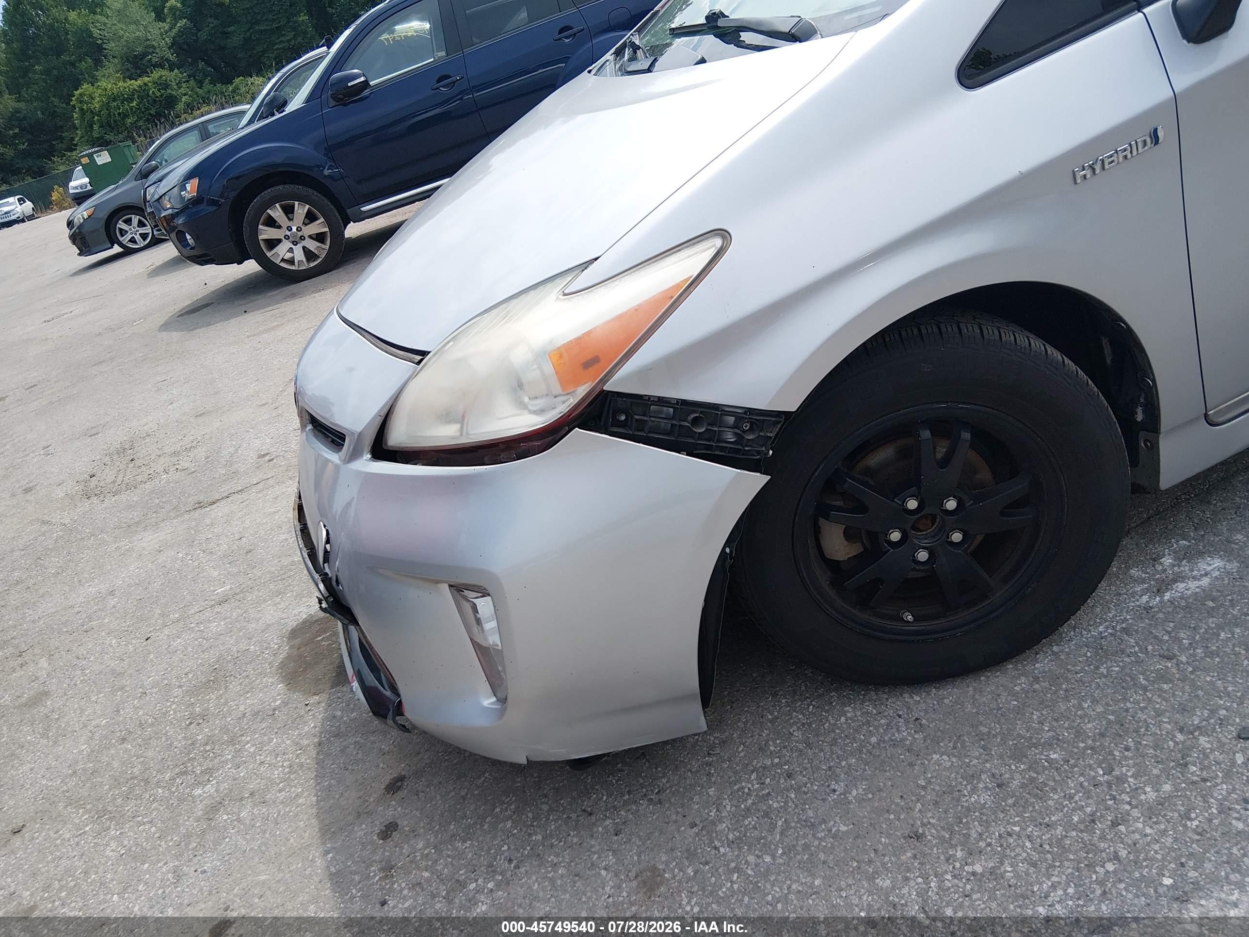 2013 Toyota Prius Two Silver vin: JTDKN3DU8D5573195