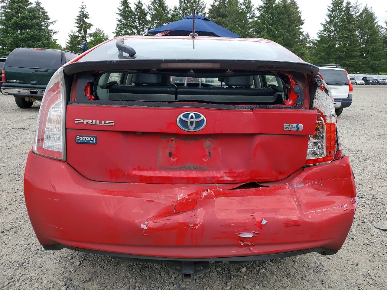 2015 Toyota Prius Persona Series Red vin: JTDKN3DU8F0407131