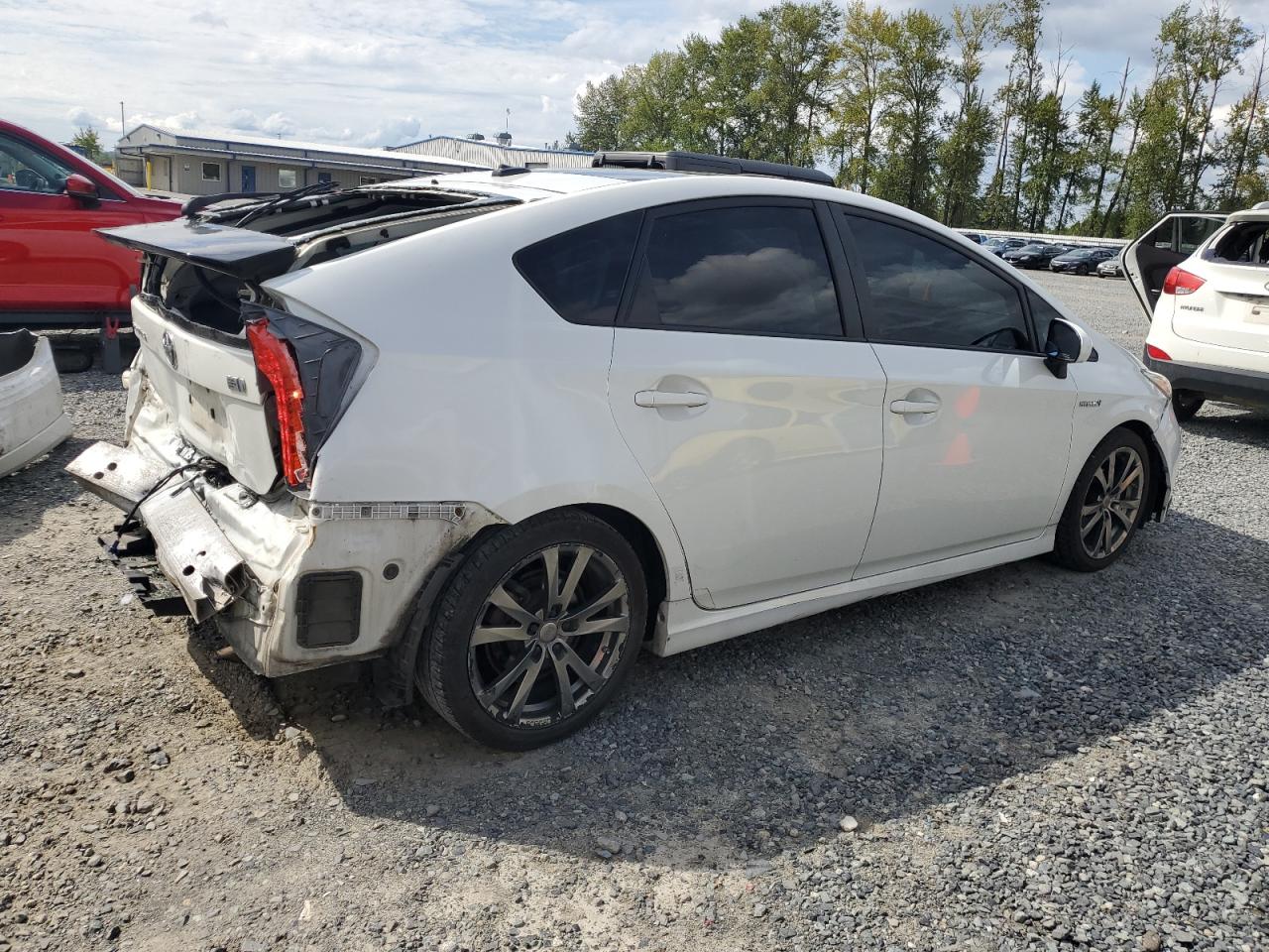 2015 Toyota Prius Белый vin: JTDKN3DU8F0416279