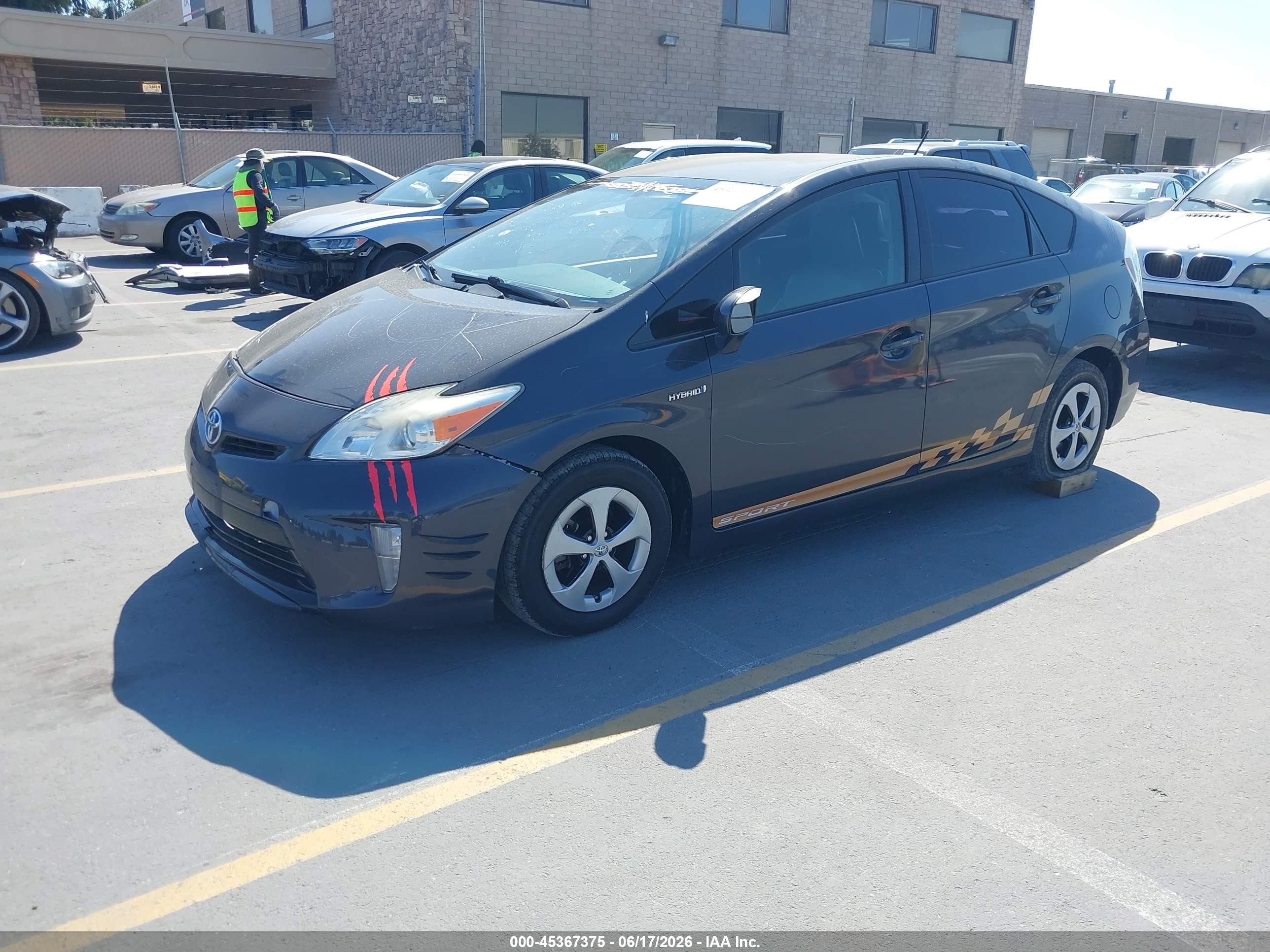 2015 Toyota Prius Four Black vin: JTDKN3DU8F0419439