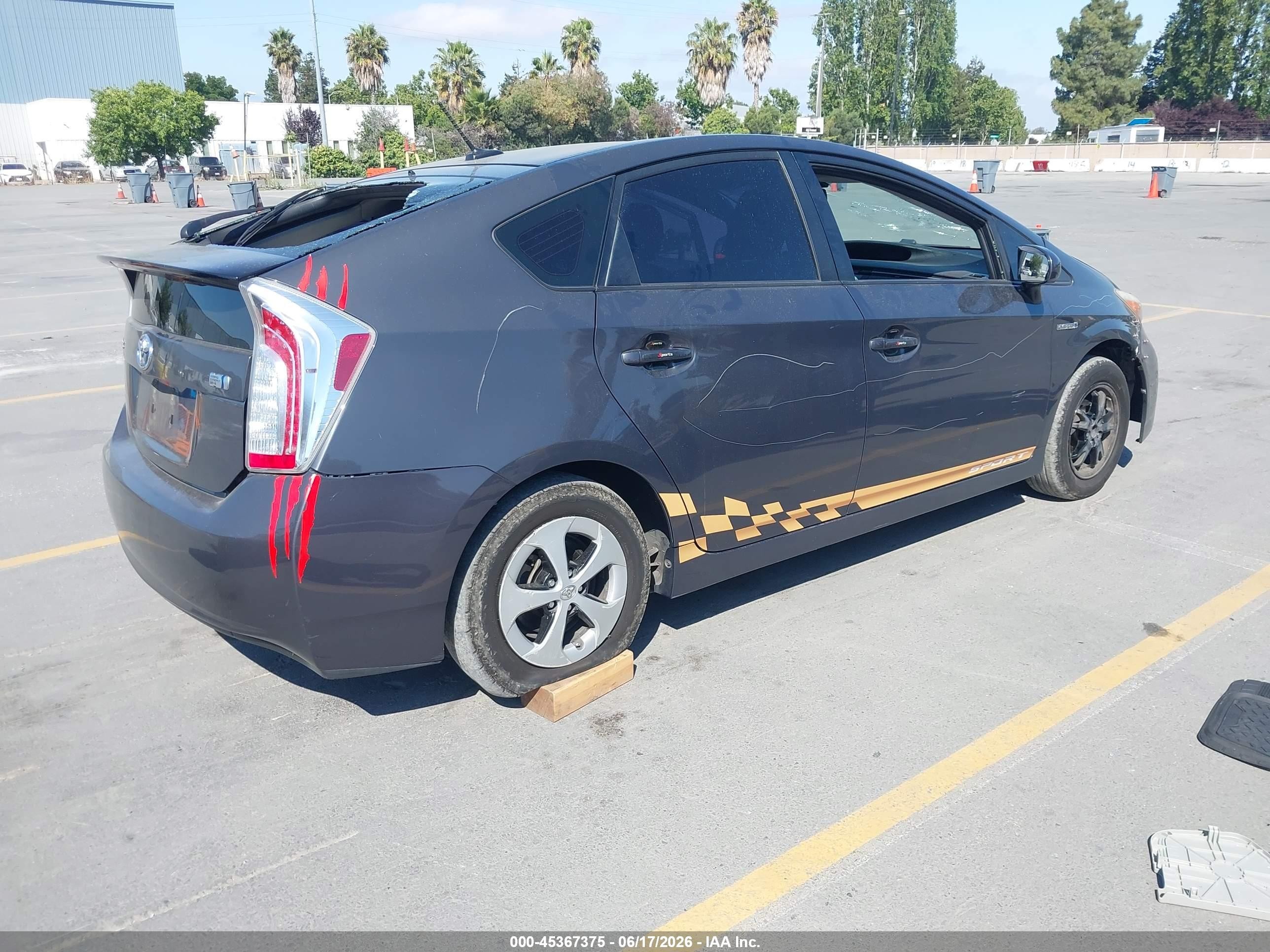 2015 Toyota Prius Four Black vin: JTDKN3DU8F0419439