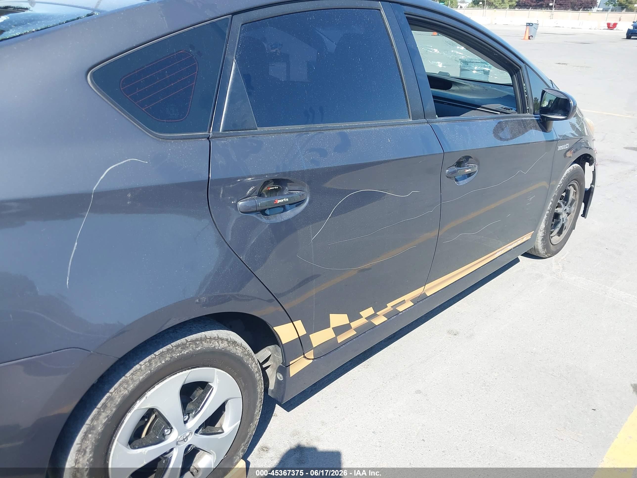 2015 Toyota Prius Four Black vin: JTDKN3DU8F0419439
