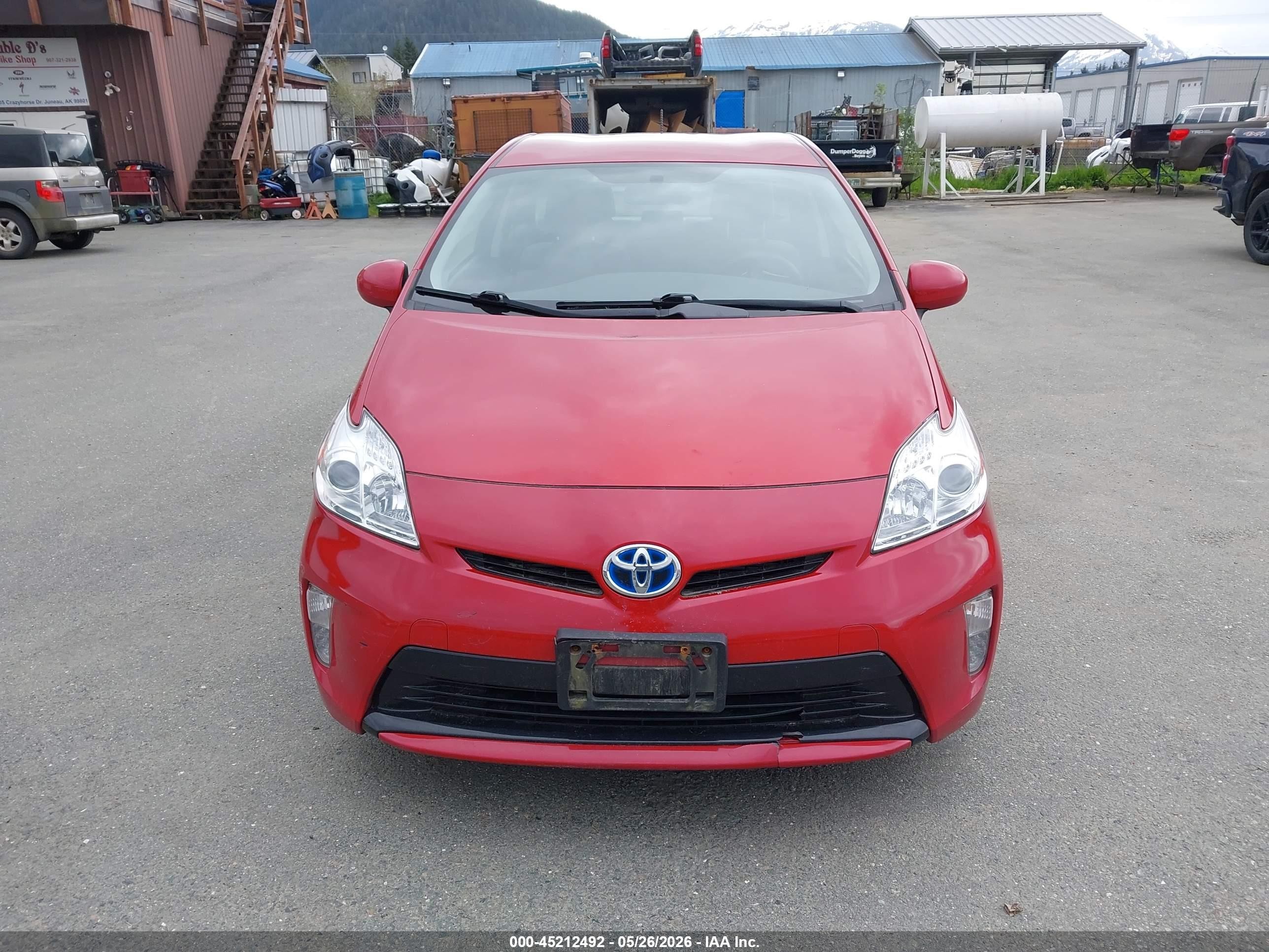 2015 Toyota Prius Two Red vin: JTDKN3DU8F0430215