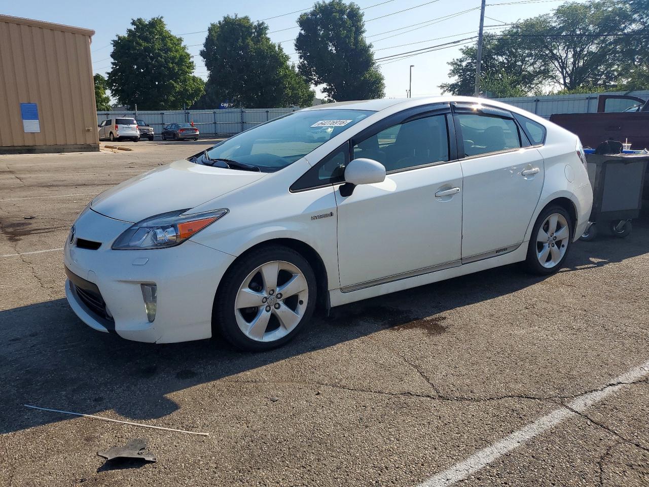 2015 Toyota Prius Five White vin: JTDKN3DU8F0441988