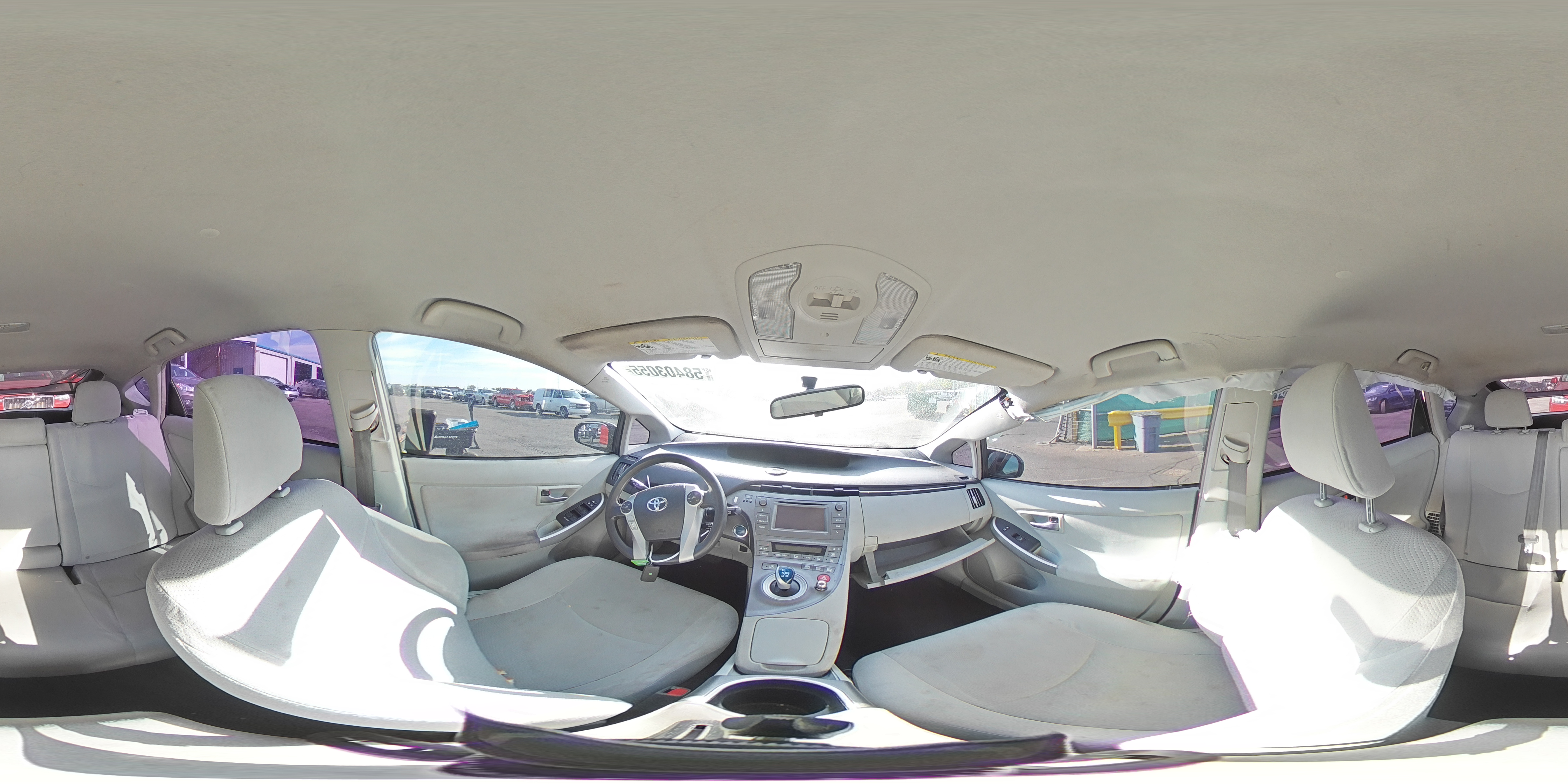 2015 Toyota Prius Gray vin: JTDKN3DU8F0453820