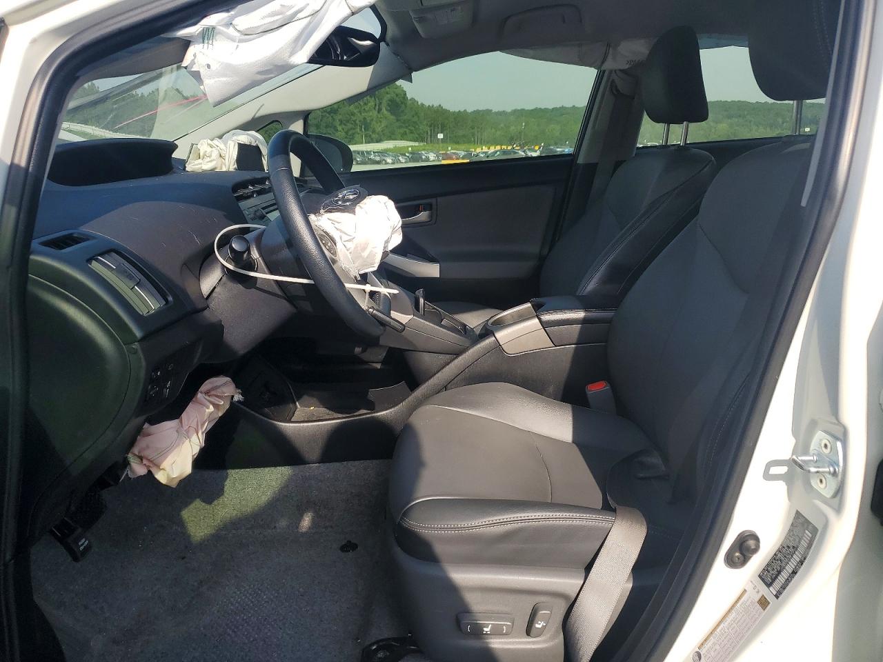 2015 Toyota Prius Five White vin: JTDKN3DU8F0456300