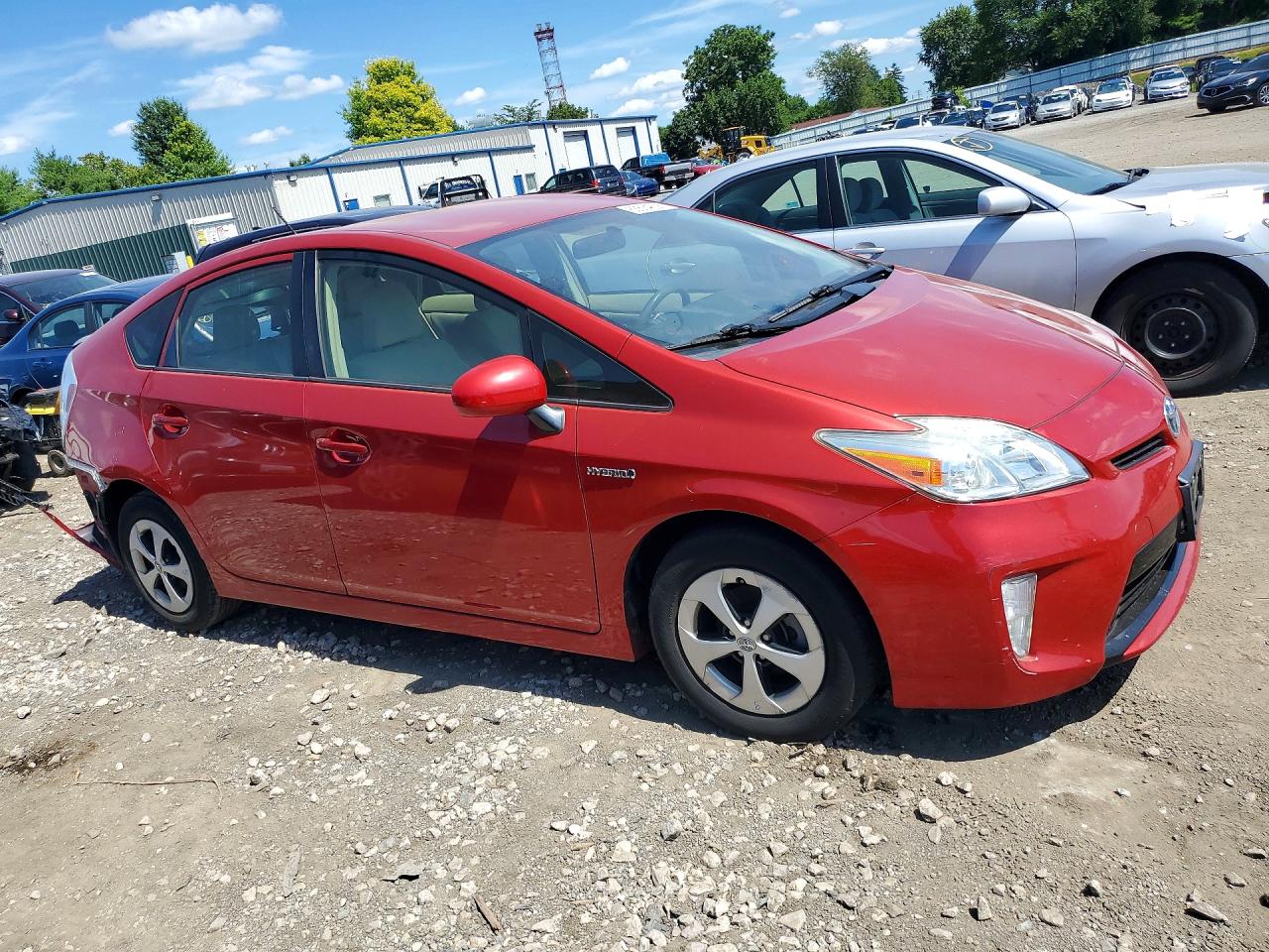 2015 Toyota Prius Two Red vin: JTDKN3DU8F1878142