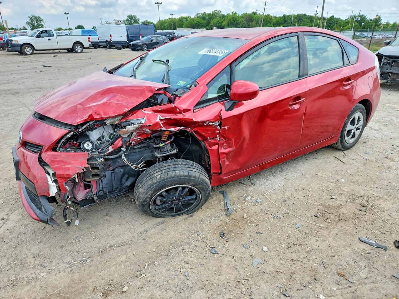 2015 Toyota Prius Red vin: JTDKN3DU8F1890887