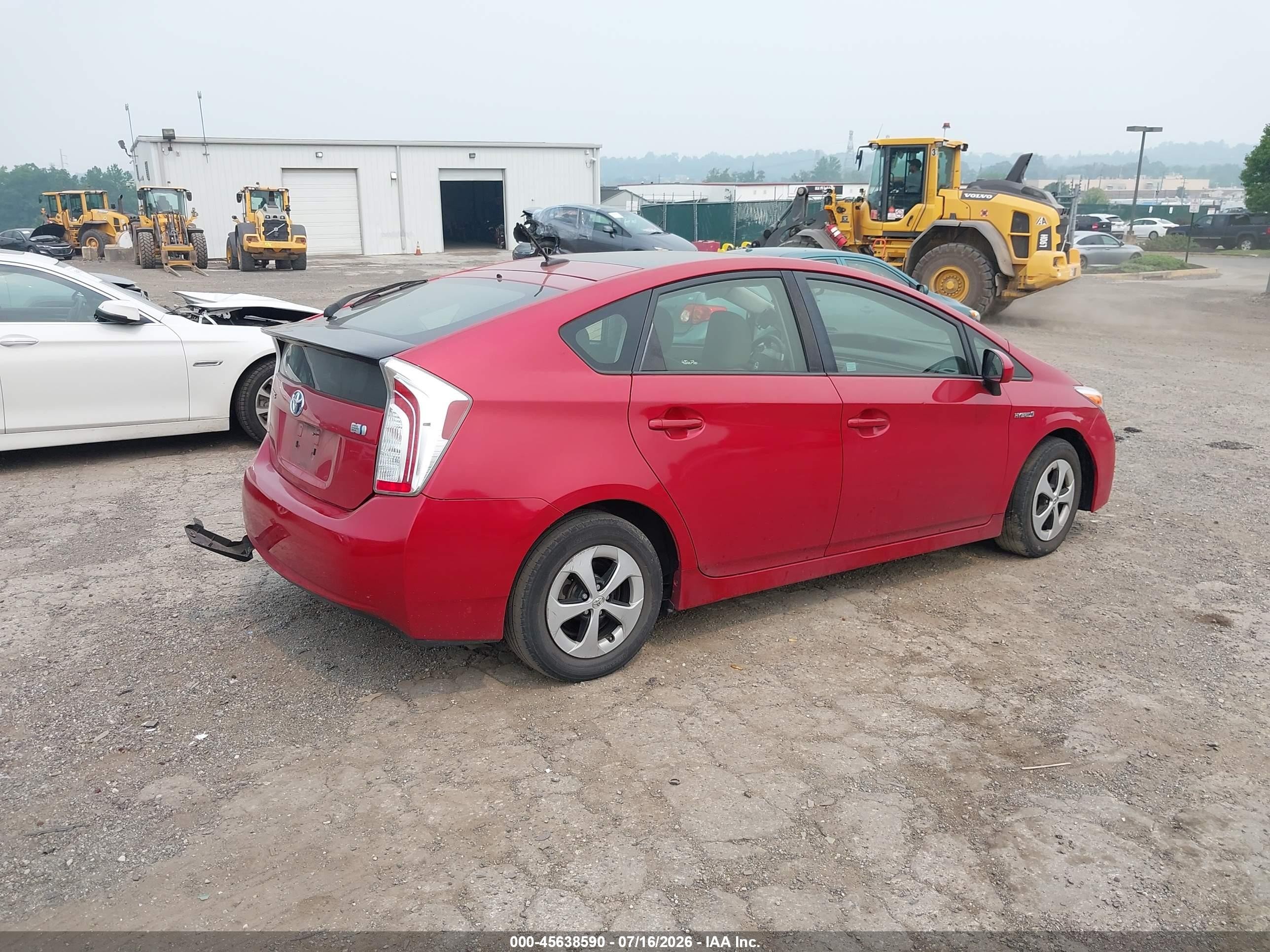 2015 Toyota Prius Three Red vin: JTDKN3DU8F1893692
