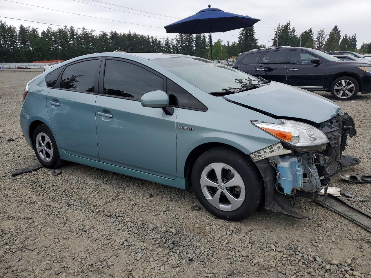 2015 Toyota Prius Two Blue vin: JTDKN3DU8F1899962